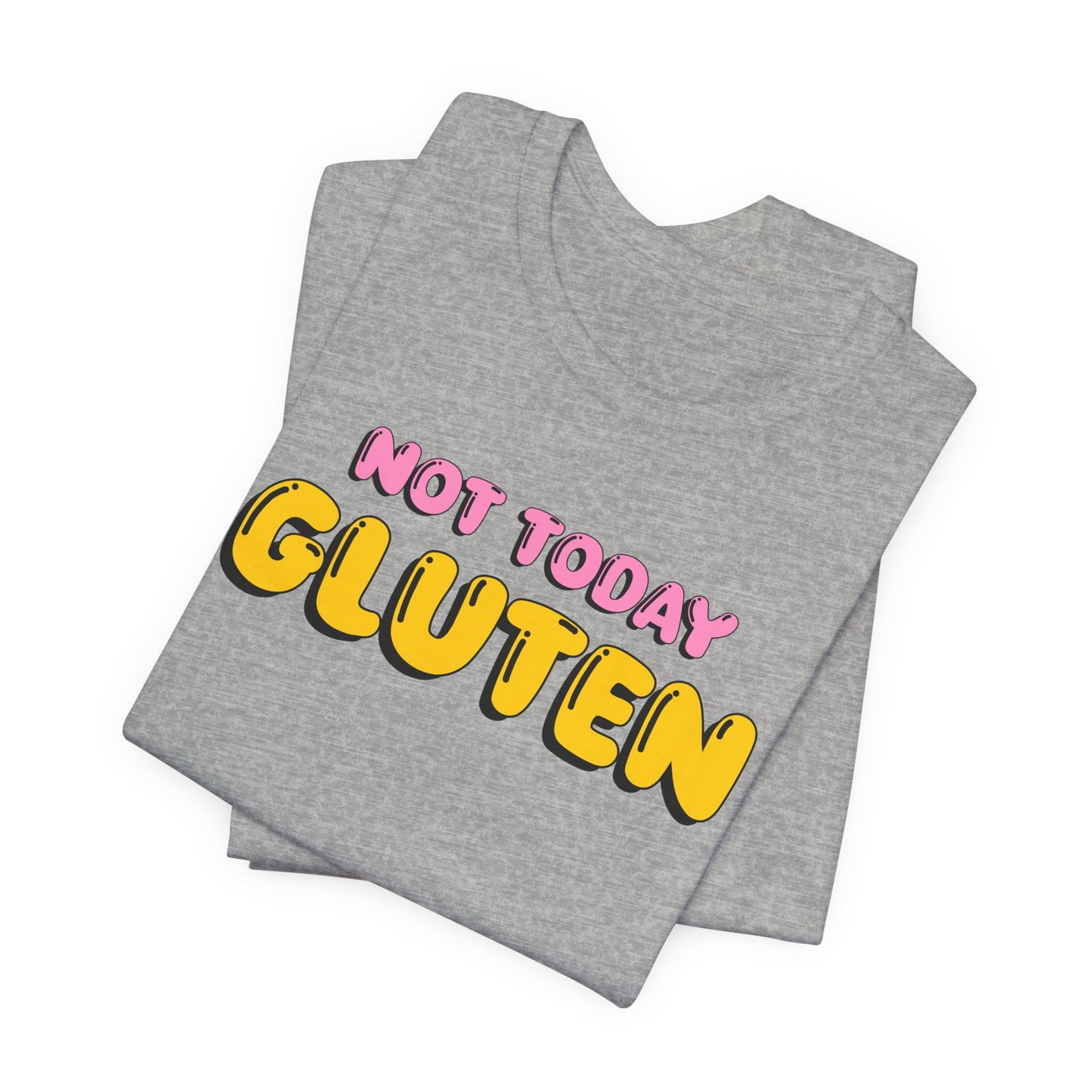 Gluten Free T-Shirt | Not Today Gluten Graphic Tee | Gluten Allergy Unisex Shirt | Celiac Awareness | Gluten Free Lifestyle | Celiac Gifts