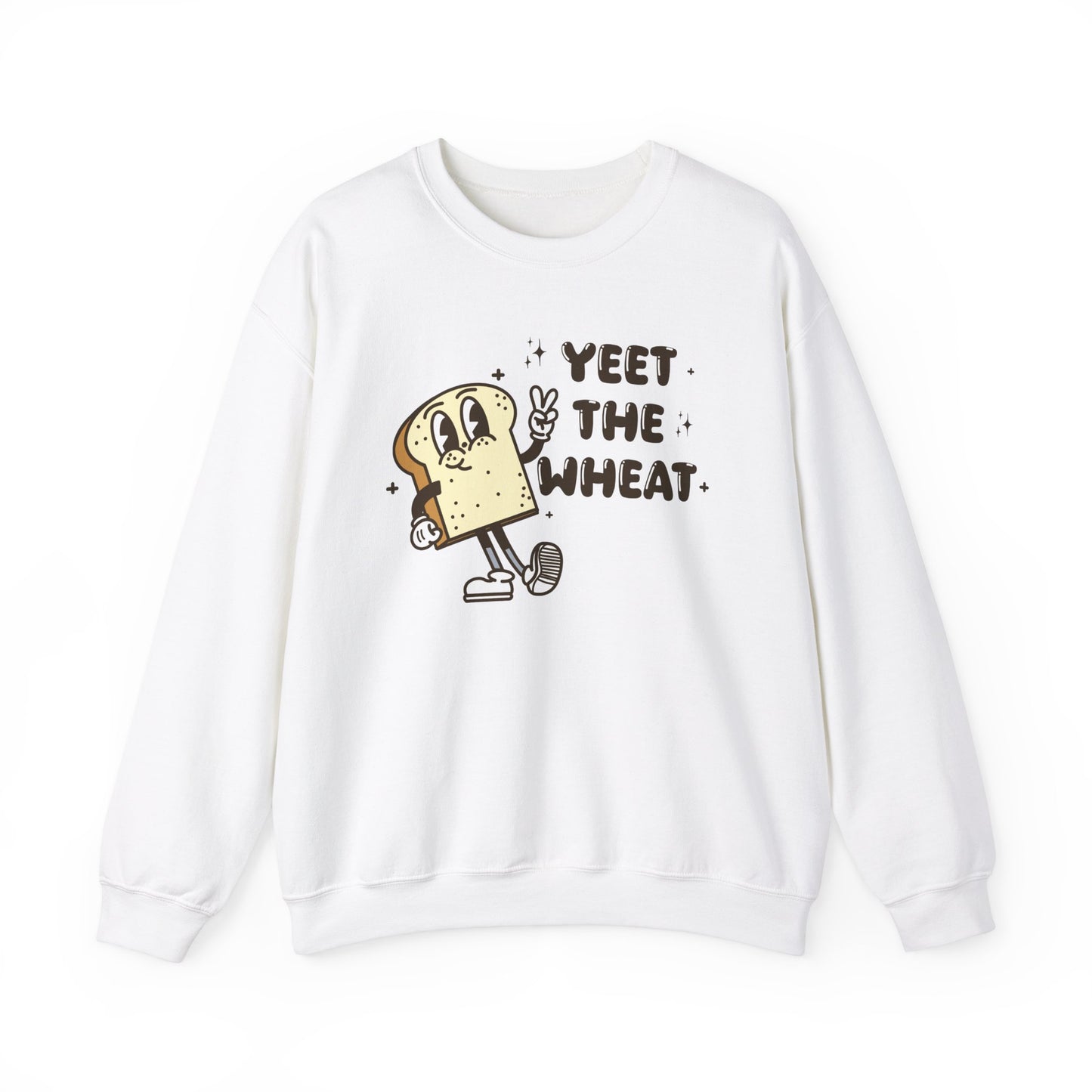 Yeet the Wheat Sweatshirt | Gluten Free Retro Crewneck Sweatshirt | Celiac Awareness | Gluten Free Diet Lifestyle | Gluten Intolerant Pullover