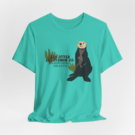 Sea Otter Graphic Tee - Cute Ocean Animal T-Shirt, Wildlife Lover Gift, Nature Inspired Shirt, Beach Theme Apparel