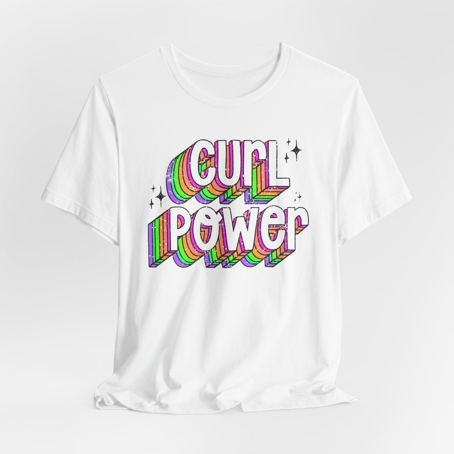 Curl Power Graphic Tee | Empowering T-Shirt for Curly and Natural Hair Women | Curly Hair Gifts | Curly Hairstylist Gift | Curly Girl Tee