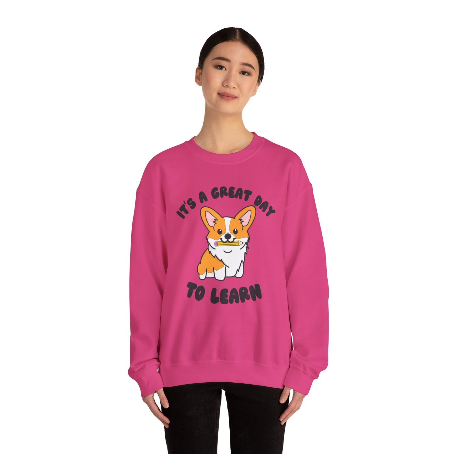 Corgi Teacher Pullover | Corgi School Teacher Sweatshirt | Apparel for Educators & Corgi Lovers | Teacher Gift | Elementary Teacher Sweater