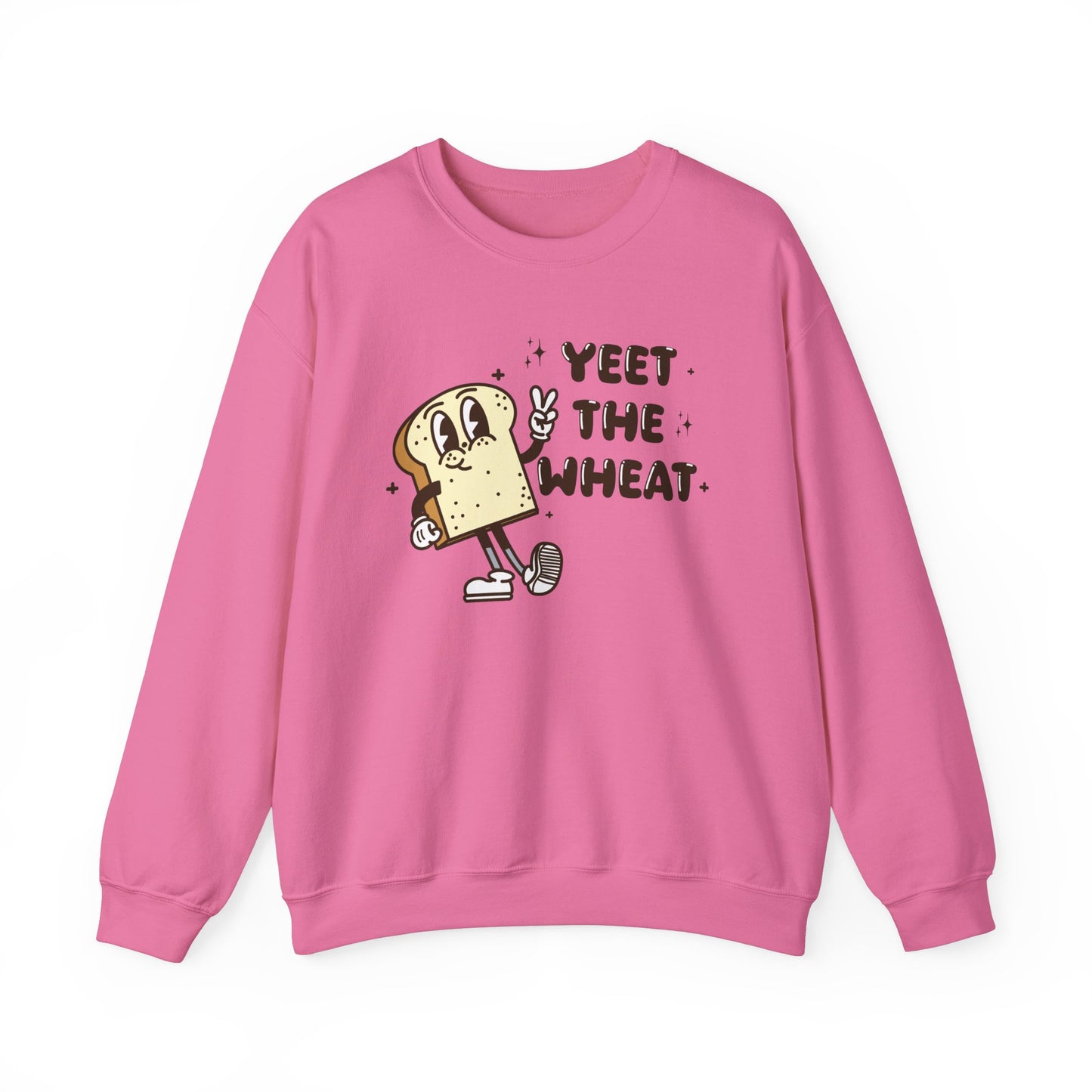 Yeet the Wheat Sweatshirt | Gluten Free Retro Crewneck Sweatshirt | Celiac Awareness | Gluten Free Diet Lifestyle | Gluten Intolerant Pullover