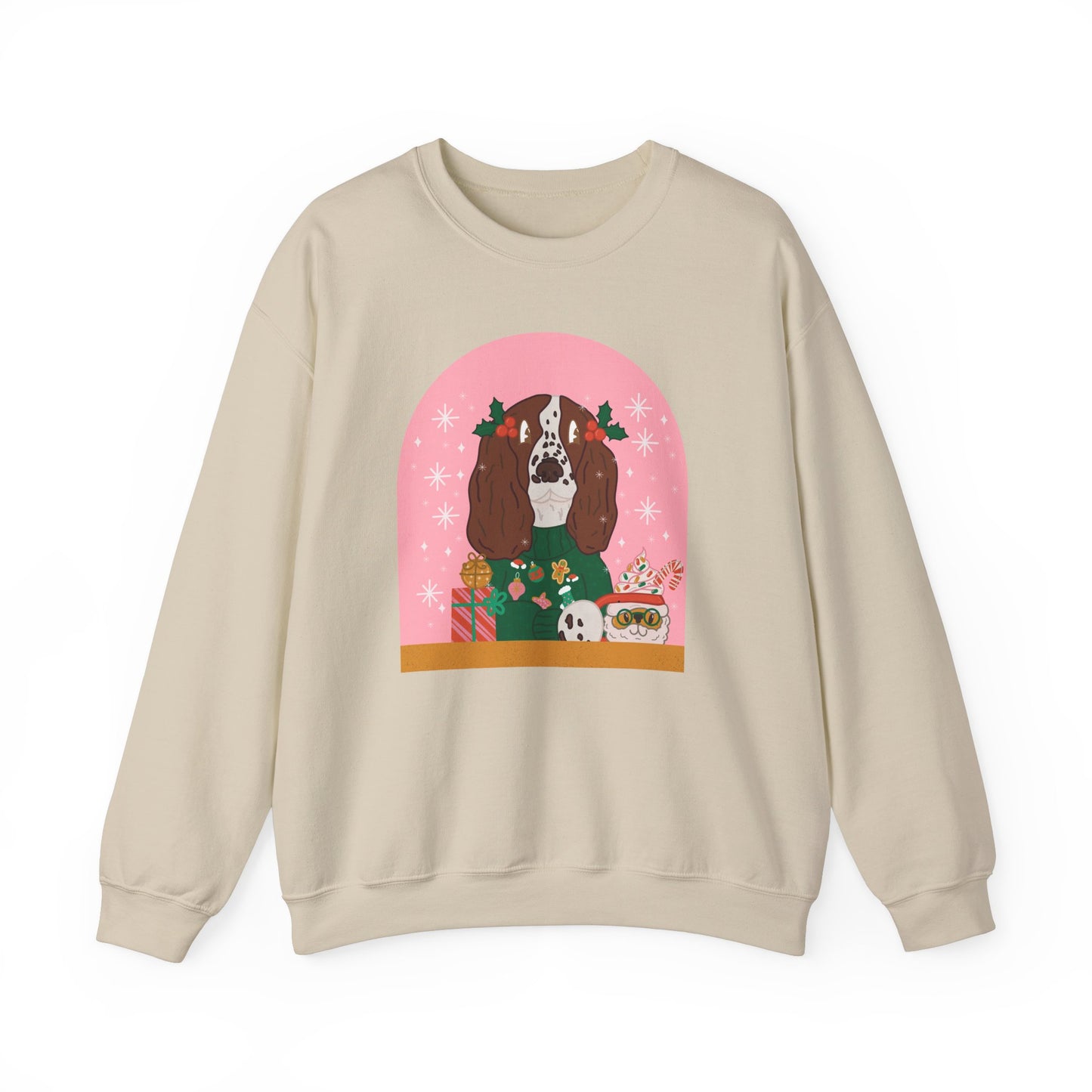 Christmas English Springer Spaniel Crewneck Sweatshirt