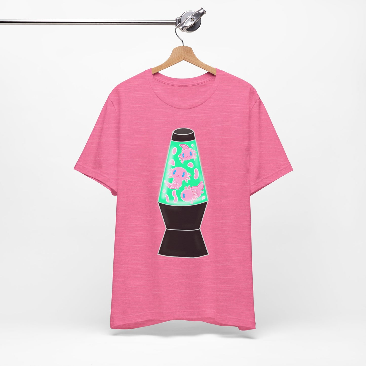 Axolotl Lava Lamp Retro Adult Unisex Tee | Mexican Axolotl Graphic Tee | Axolotl Lover Gifts | Funny Animal Shirt | Unique Amphibian Tee