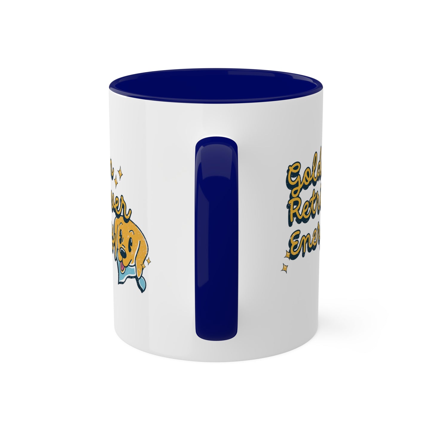 Golden Retriever Energy Coffee Mug  | Dog Lover Gifts | Positive Energy Kitchenware | Good Vibes Drinkware | Funny Dog Mug | Dog Gifts