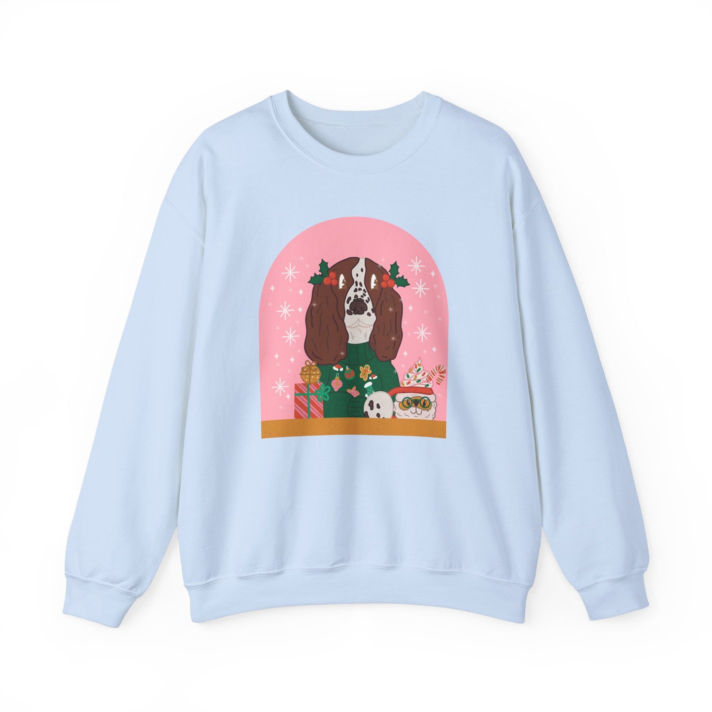 Christmas English Springer Spaniel Crewneck Sweatshirt