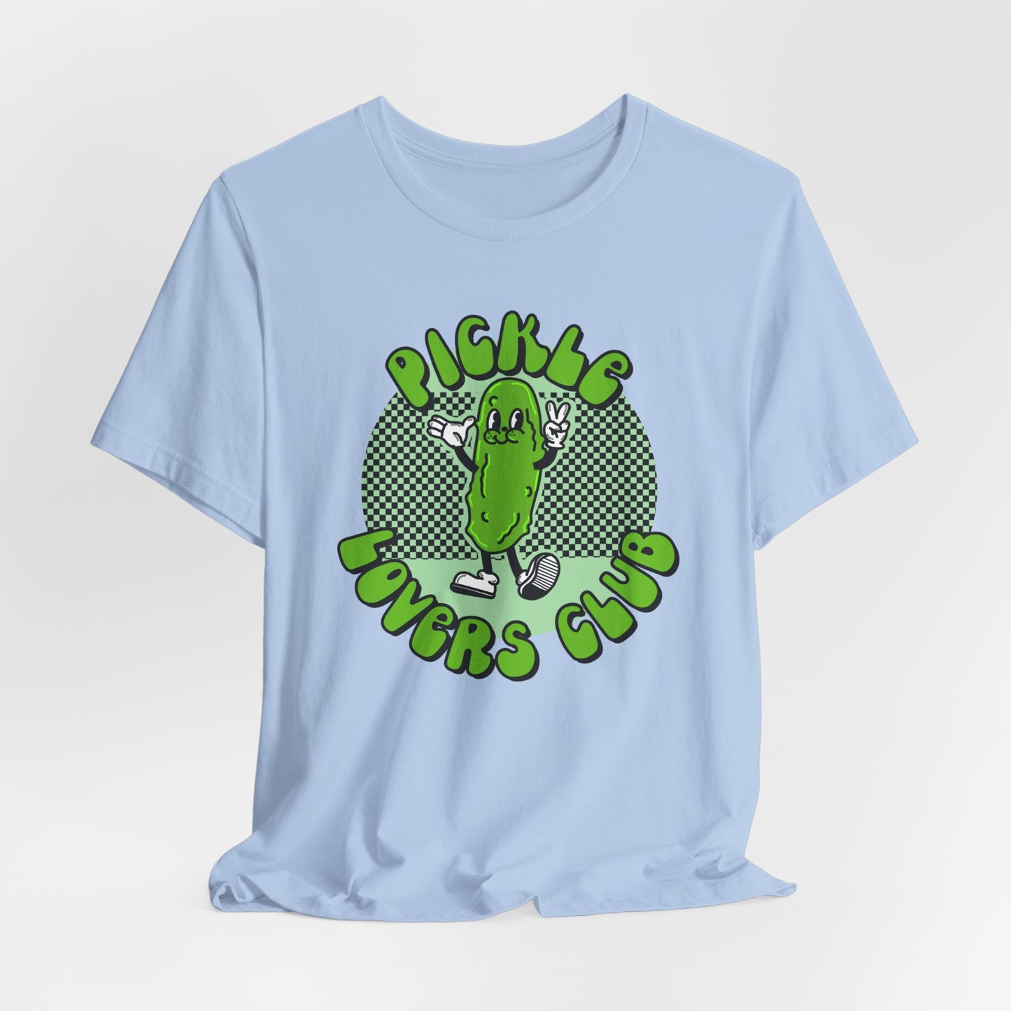 Pickle Lovers Club Graphic Tee | Retro Food Pickle Unisex T-shirt | Shirt for Pickle lovers | Pickle Lover Gifts | Trendy Retro Cartoon  Tee