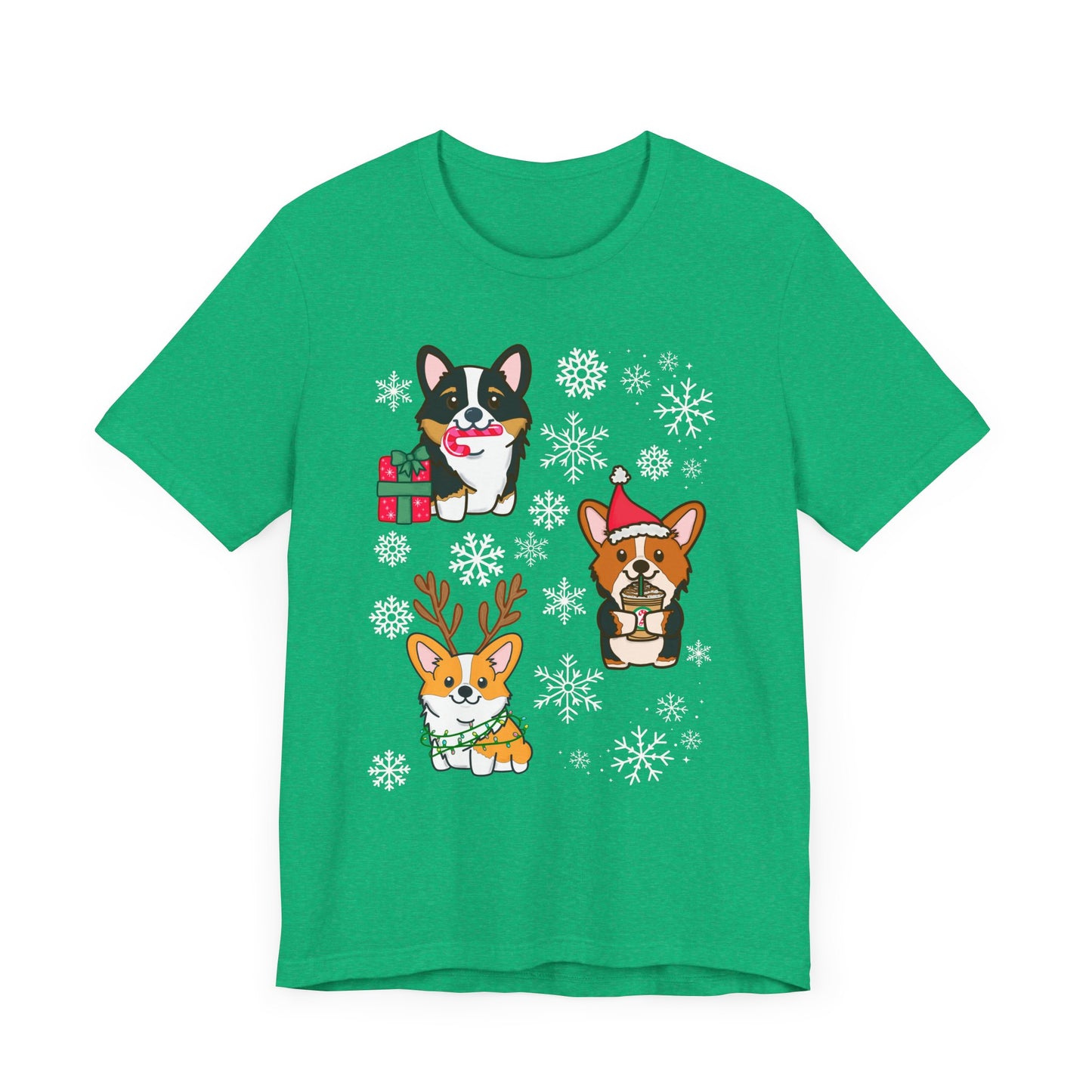 Festive Christmas Corgi sTee | Holiday Dog Lover's Shirt | Matching Christmas Shirts Family Christmas Holiday Shirt