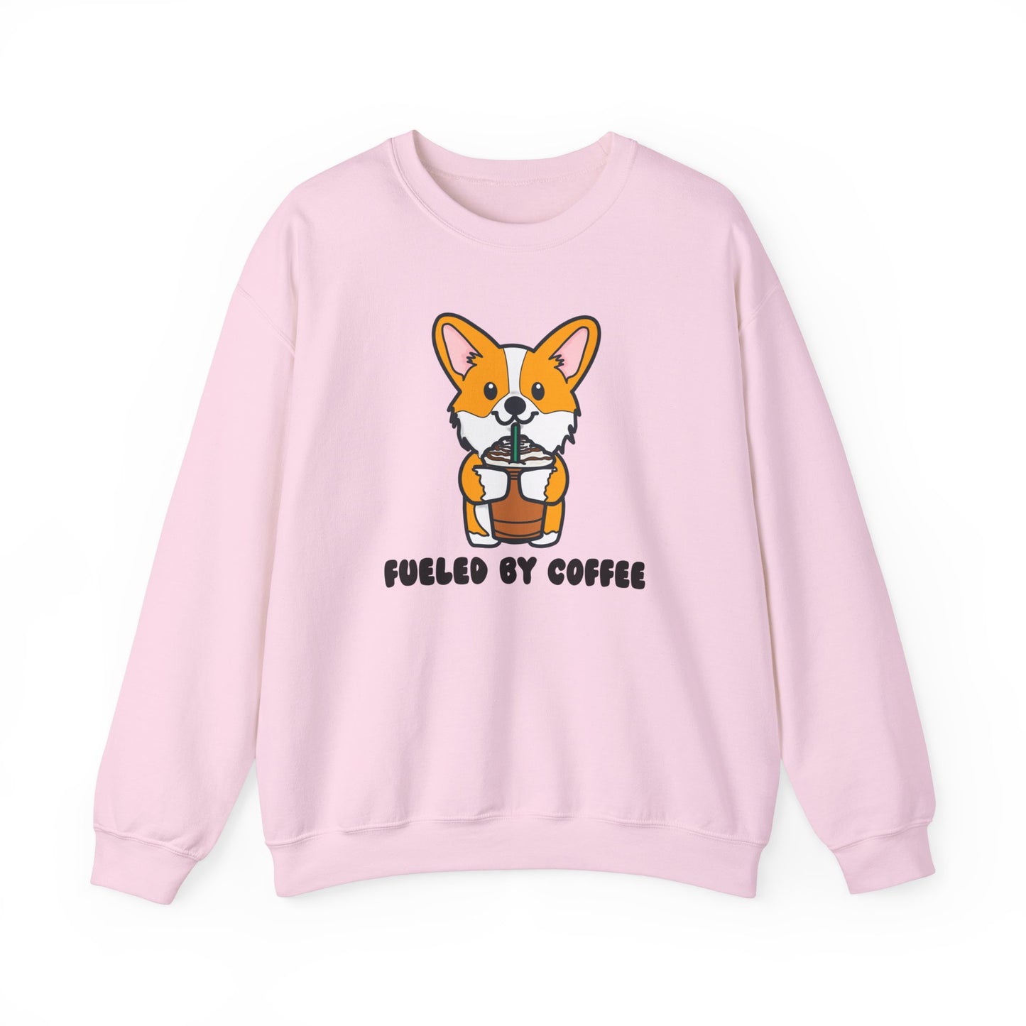 Corgi Coffee Unisex Heavy Blend Crewneck Sweatshirt | Iced Coffee Sweater | Coffee Pullover | Corgi Sweatshirt | Corgi Apparel | Corgi Gifts