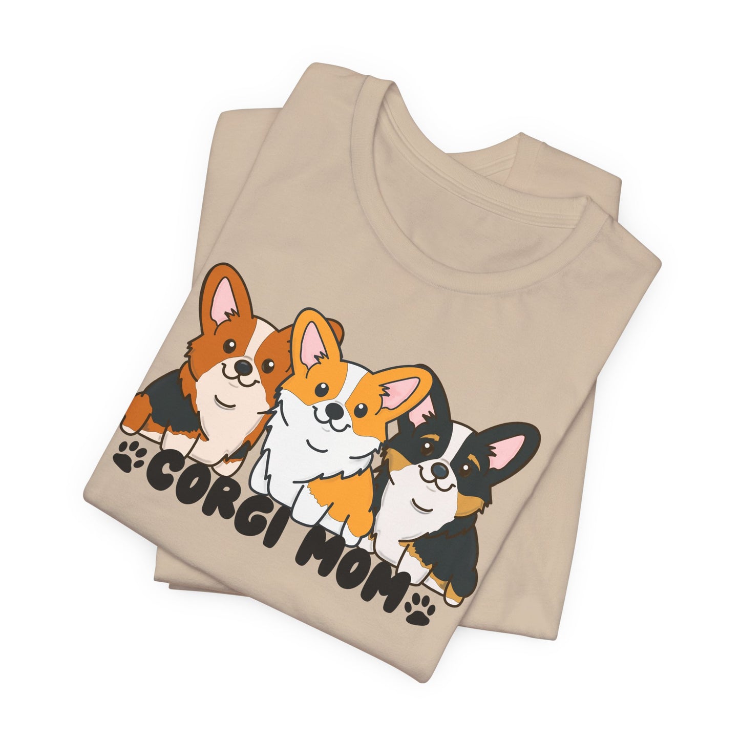 Corgi Mom Graphic Tee | Corgi Lover Shirt | Dog Mom Gift | Cute Corgi T-Shirt | Corgi Mom Life Apparel