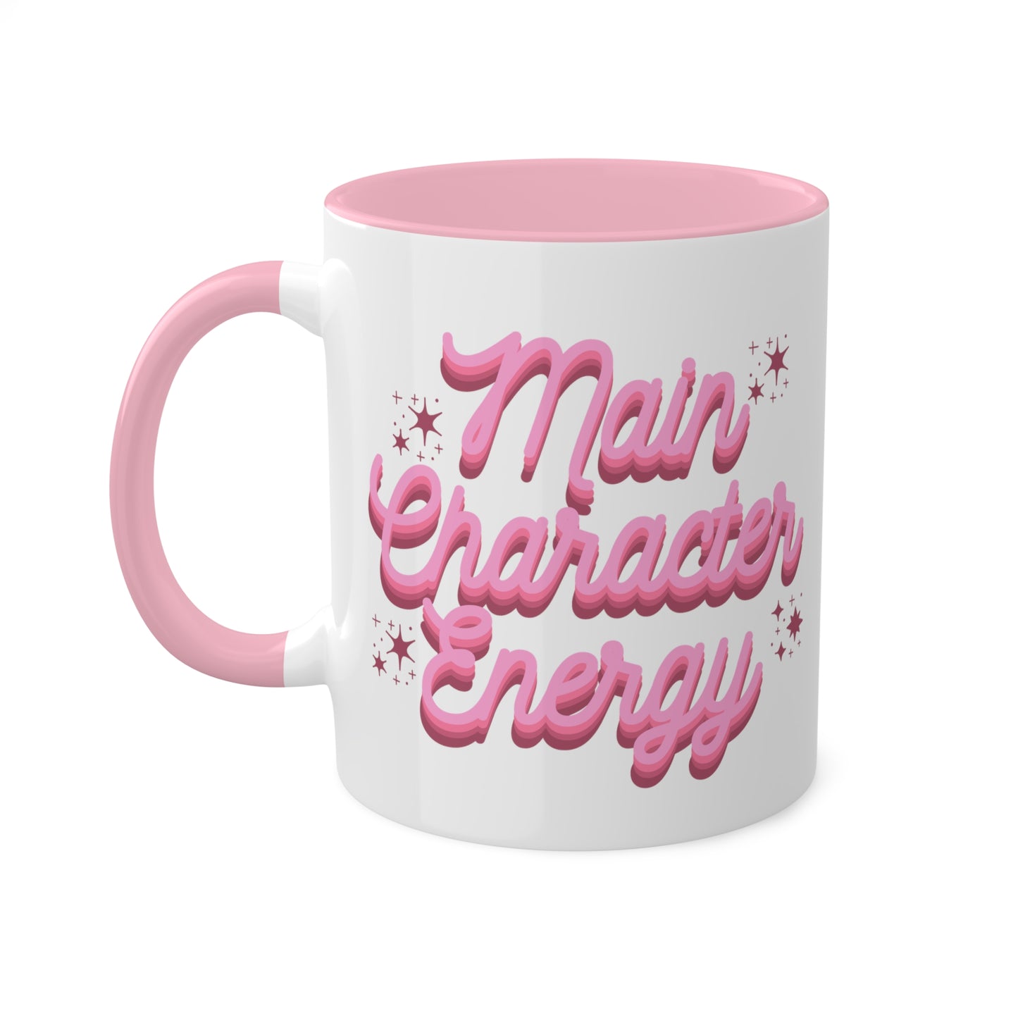 Main Character Energy Quote Coffee Mug | Pink Aesthetic Coffee Mug | Girl Power Mug | Body Positivity | Gifts For Her | Women Empowerment