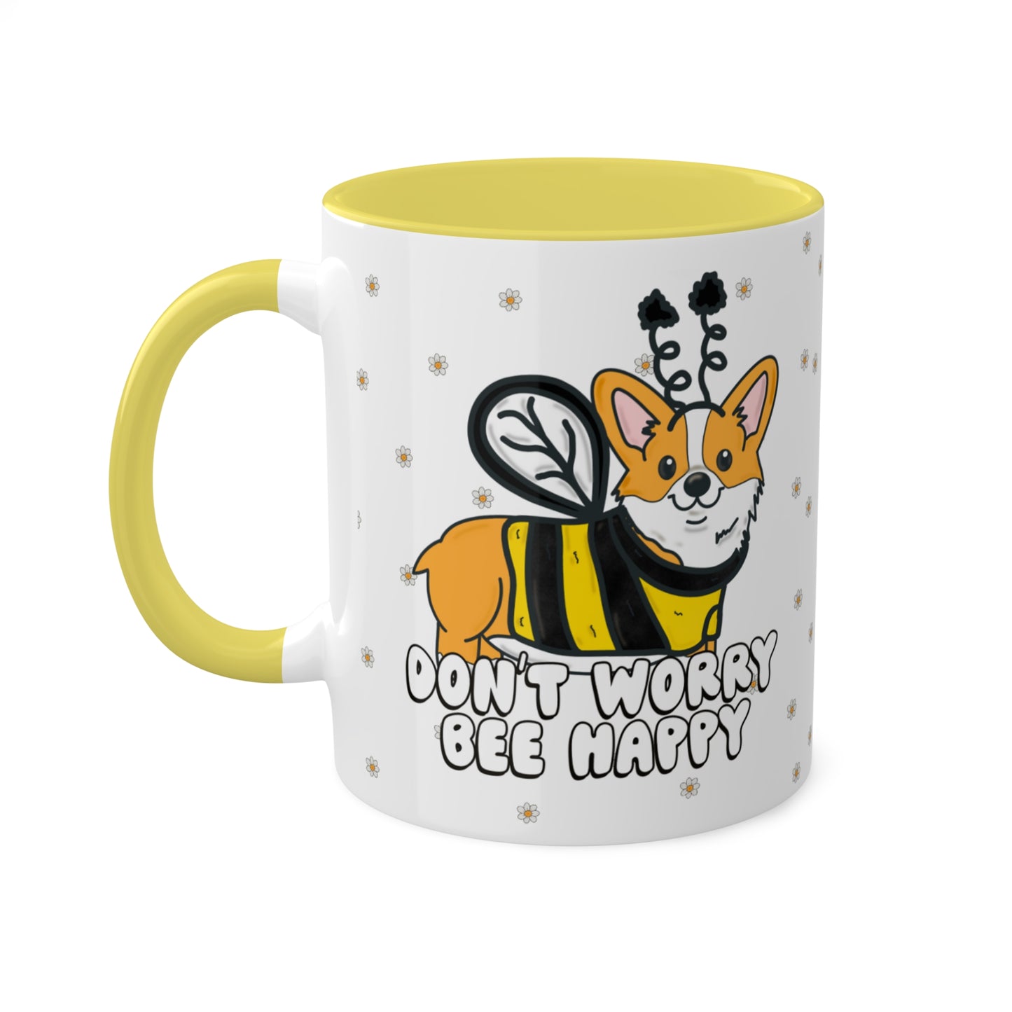 Bumble Bee Corgi Mug - Pembroke Welsh Corgi Coffee Mug, Corgi Owner Gift, Honey Bee Mug, Dog Lover Gift, Cute Corgi Mug