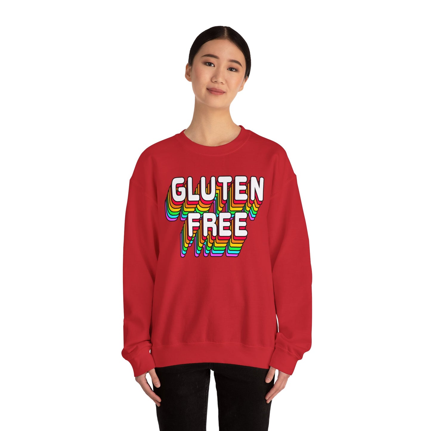 Gluten Free Retro Crewneck Sweatshirt | Celiac Awareness | Gluten Free Diet Lifestyle | Gluten Intolerant