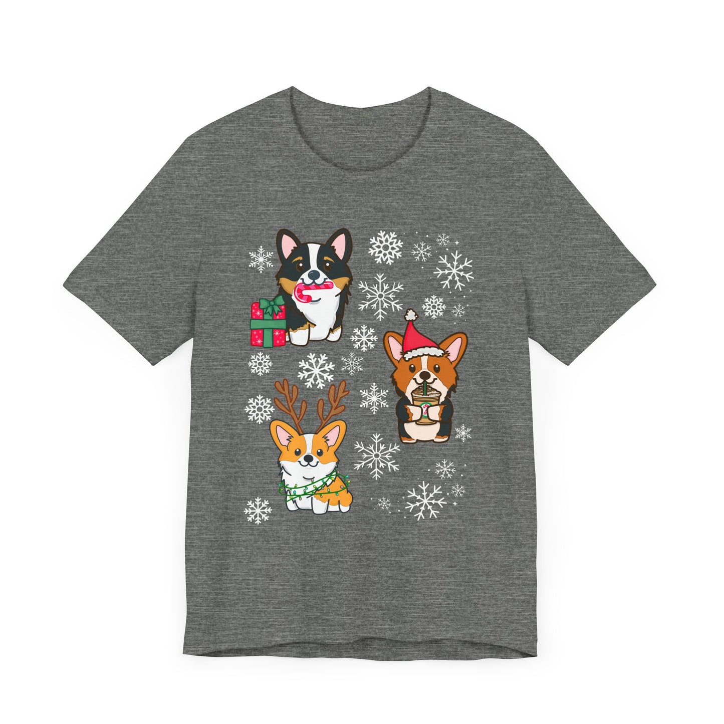 Festive Christmas Corgi sTee | Holiday Dog Lover's Shirt | Matching Christmas Shirts Family Christmas Holiday Shirt