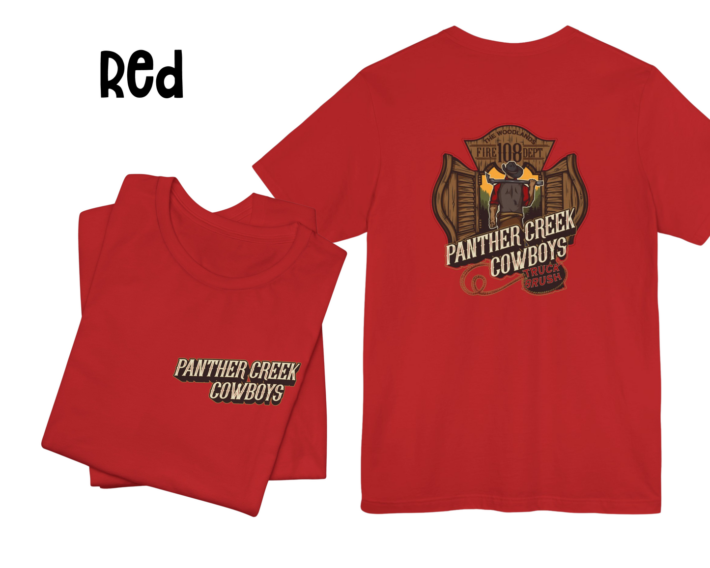 Panther Creek Cowboys Fire Station 108 Graphic Tee