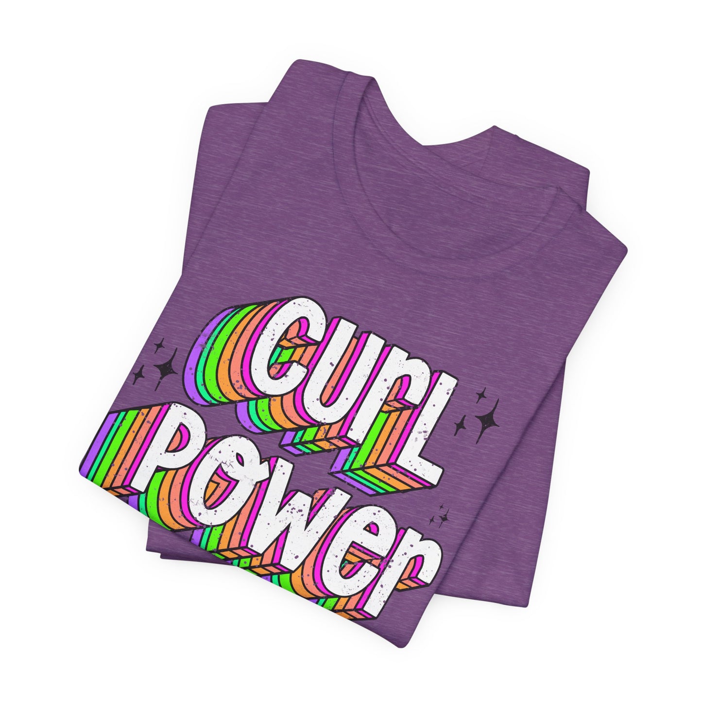 Curl Power Graphic Tee | Empowering T-Shirt for Curly and Natural Hair Women | Curly Hair Gifts | Curly Hairstylist Gift | Curly Girl Tee