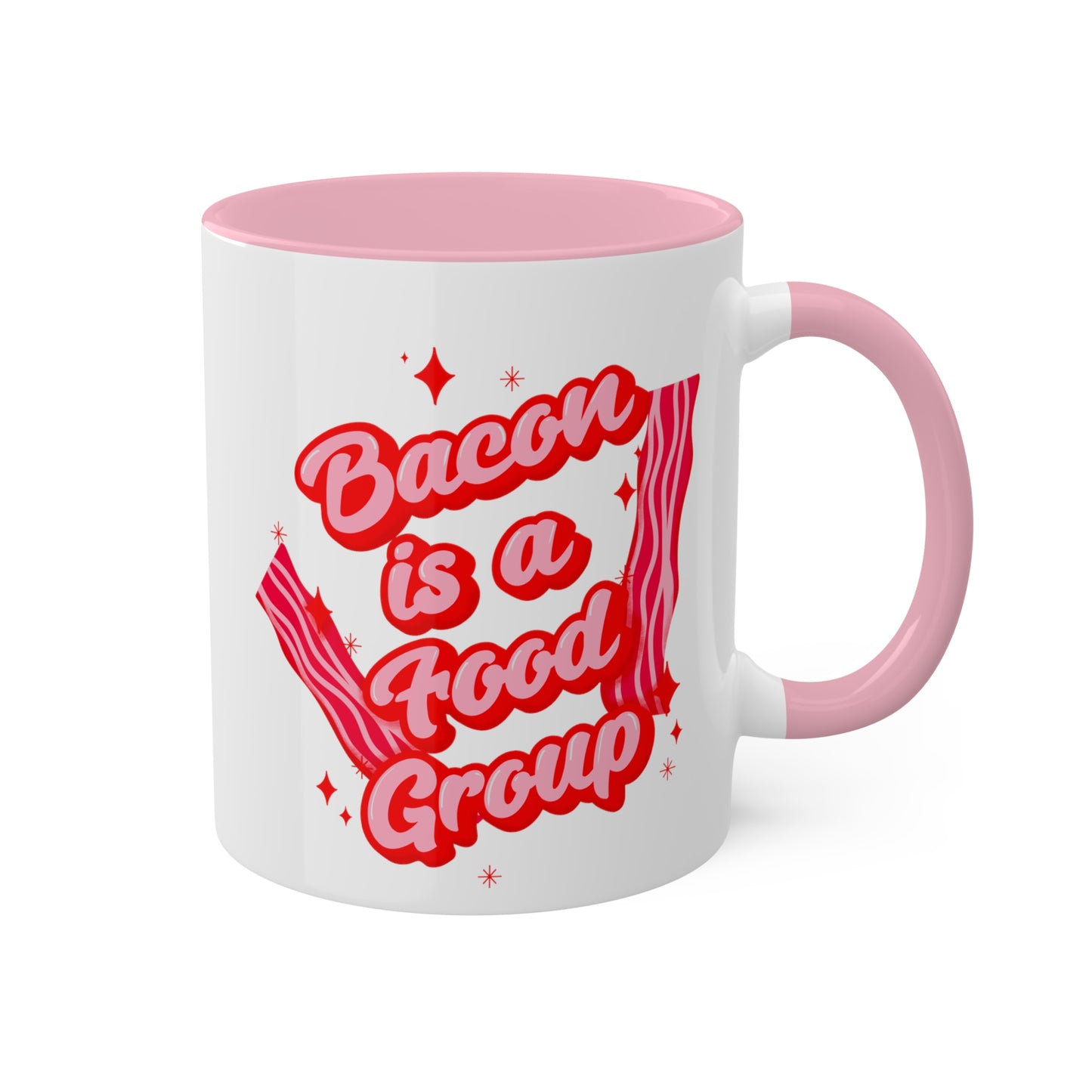 Bacon is a Food Group Coffee Mug | Hilarious Cup for Bacon Lover | Breakfast Humor | Funny Gift | Unique Kitchenware | Bacon Lover Gift