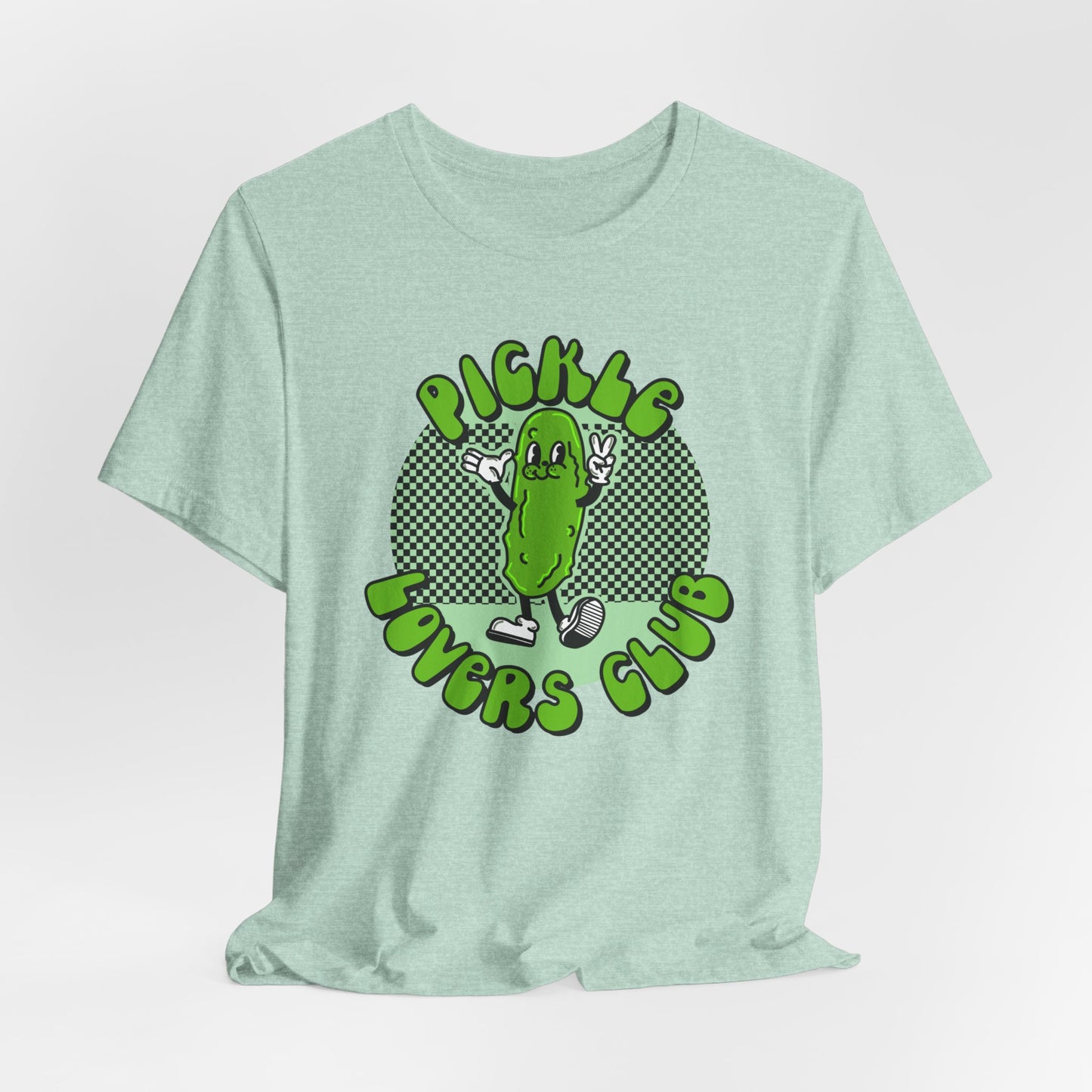 Pickle Lovers Club Graphic Tee | Retro Food Pickle Unisex T-shirt | Shirt for Pickle lovers | Pickle Lover Gifts | Trendy Retro Cartoon  Tee