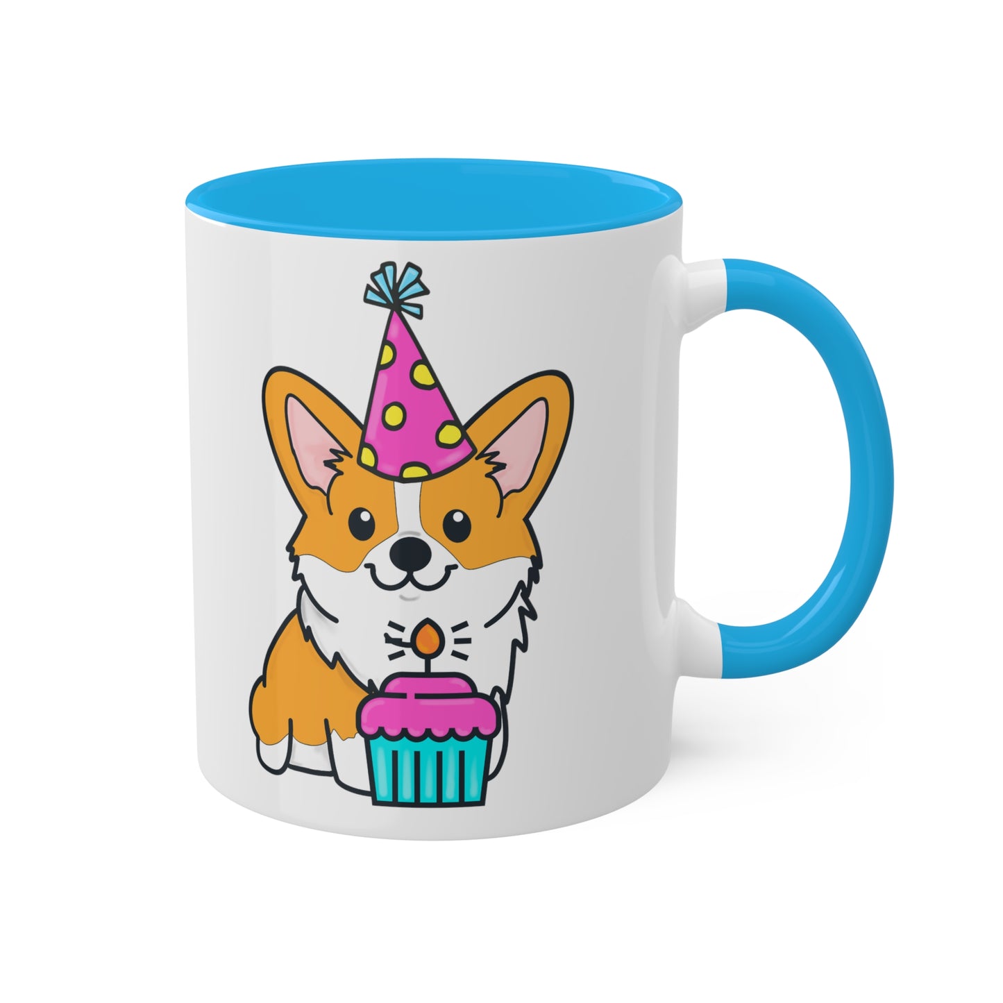 Birthday Corgi Cupcake Coffee Mug | Pembroke Welsh Corgi | Corgi Owner Gifts | Birthday Dog Gift | Corgi Kitchenware | Cute Dog Mug | Dog