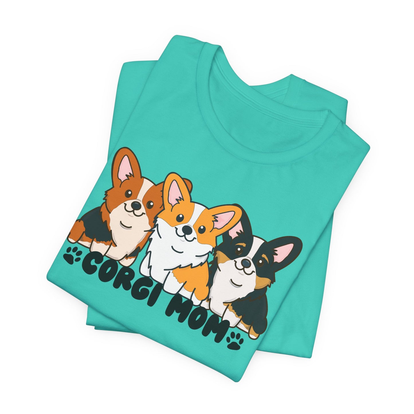 Corgi Mom Graphic Tee | Corgi Lover Shirt | Dog Mom Gift | Cute Corgi T-Shirt | Corgi Mom Life Apparel