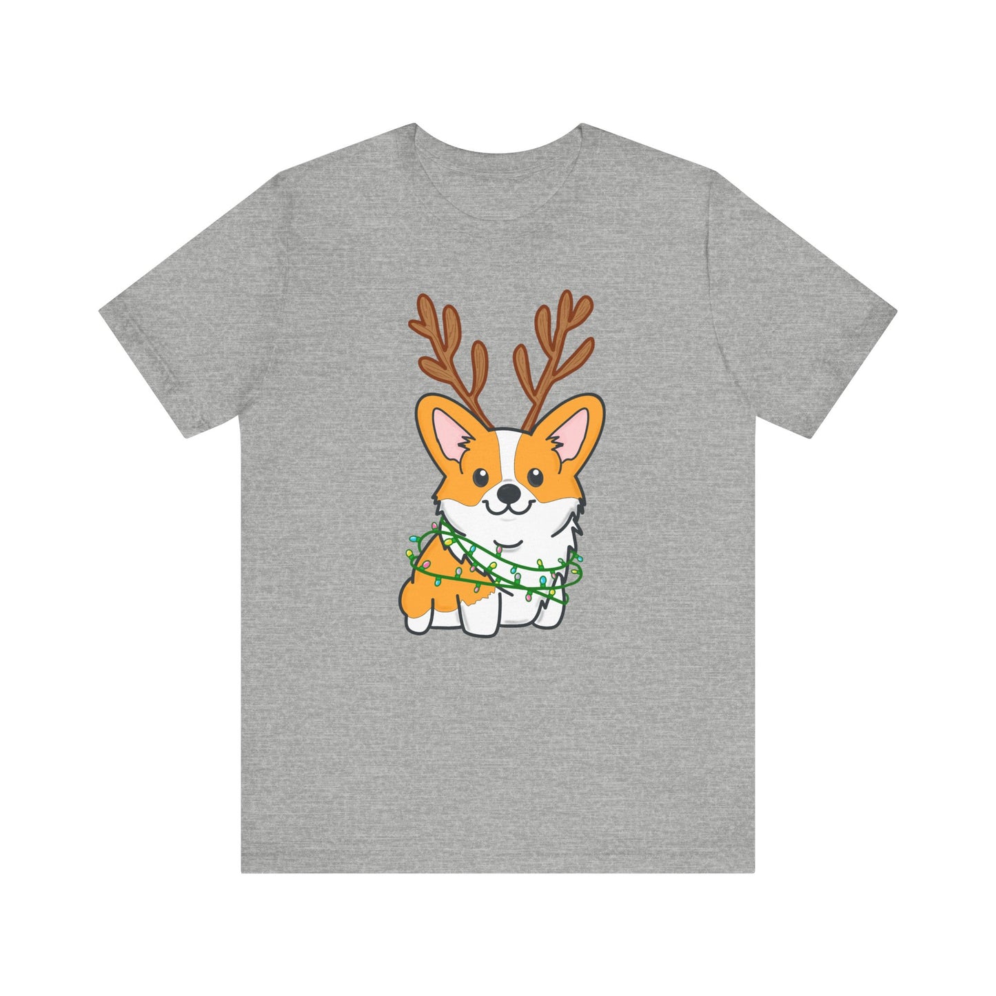 Festive Christmas Corgi Tee | Holiday Dog Lover's Shirt | Matching Christmas Shirts | Ladies Christmas Tee | Family Christmas Holiday Shirt