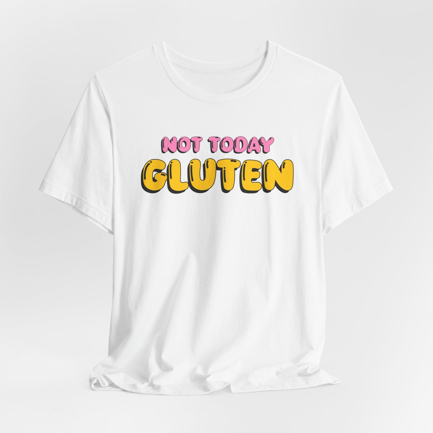 Gluten Free T-Shirt | Not Today Gluten Graphic Tee | Gluten Allergy Unisex Shirt | Celiac Awareness | Gluten Free Lifestyle | Celiac Gifts