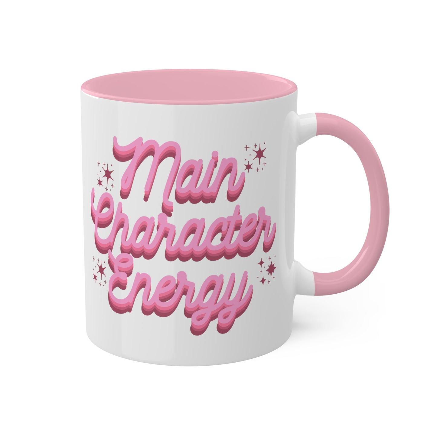 Main Character Energy Quote Coffee Mug | Pink Aesthetic Coffee Mug | Girl Power Mug | Body Positivity | Gifts For Her | Women Empowerment