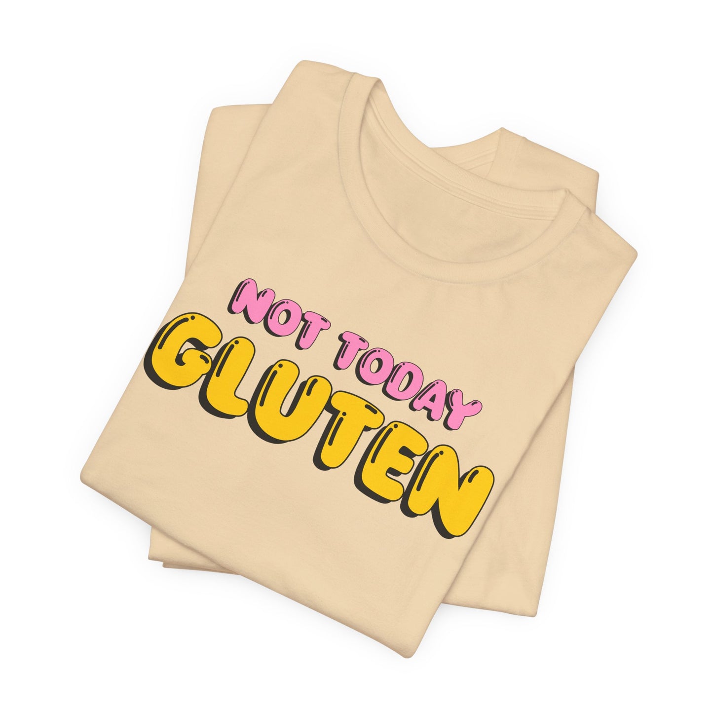 Gluten Free T-Shirt | Not Today Gluten Graphic Tee | Gluten Allergy Unisex Shirt | Celiac Awareness | Gluten Free Lifestyle | Celiac Gifts