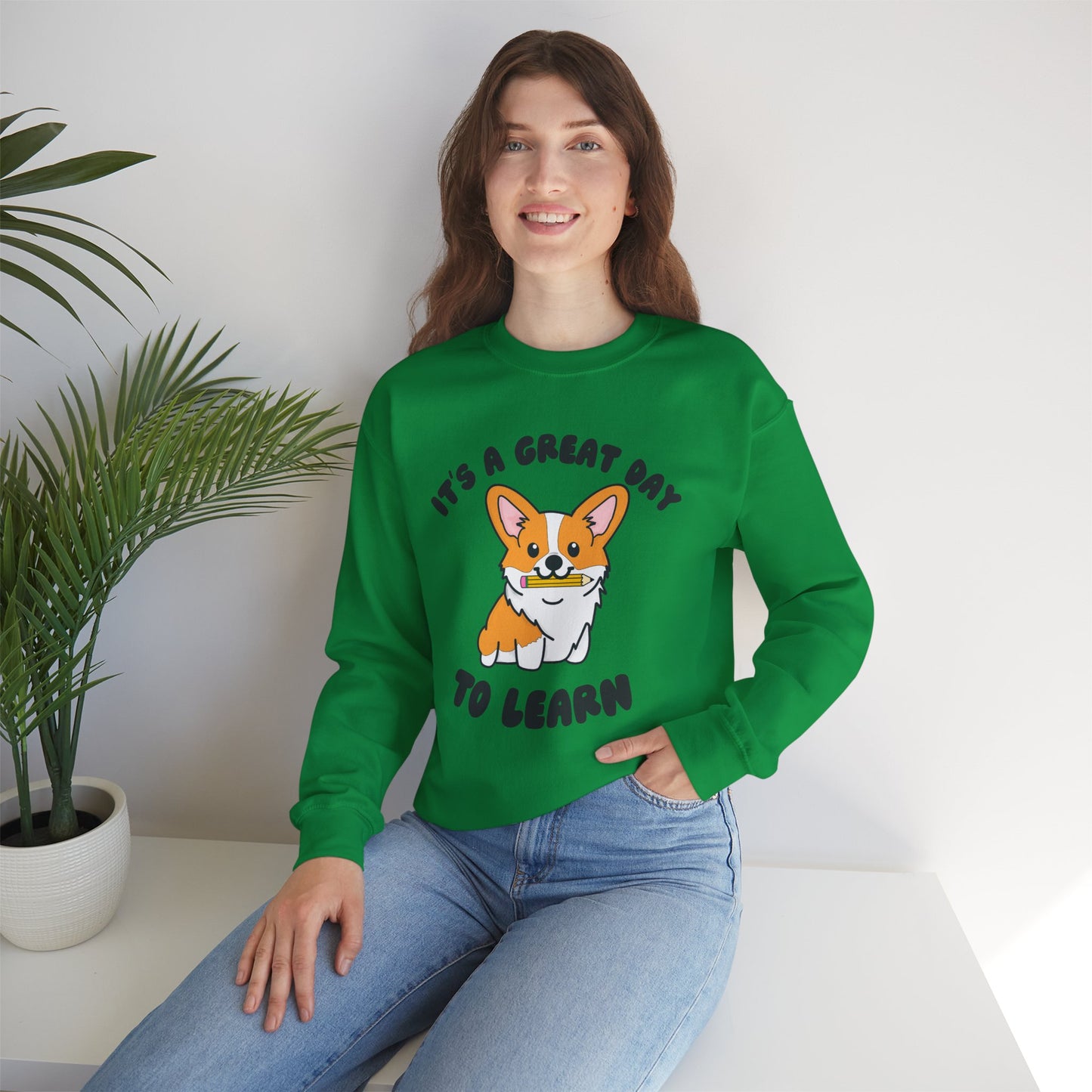 Corgi Teacher Pullover | Corgi School Teacher Sweatshirt | Apparel for Educators & Corgi Lovers | Teacher Gift | Elementary Teacher Sweater