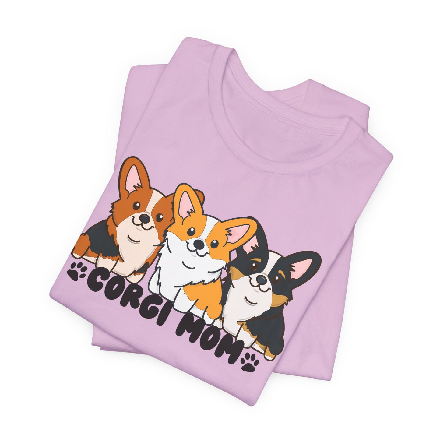 Corgi Mom Graphic Tee | Corgi Lover Shirt | Dog Mom Gift | Cute Corgi T-Shirt | Corgi Mom Life Apparel