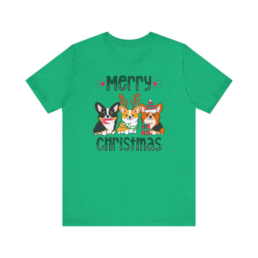 Christmas Corgi Dog T-shirt | Dog Christmas Shirt | Matching Christmas Tee | Ladies Christmas | Family Christmas Holiday Shirt | Corgi Tee