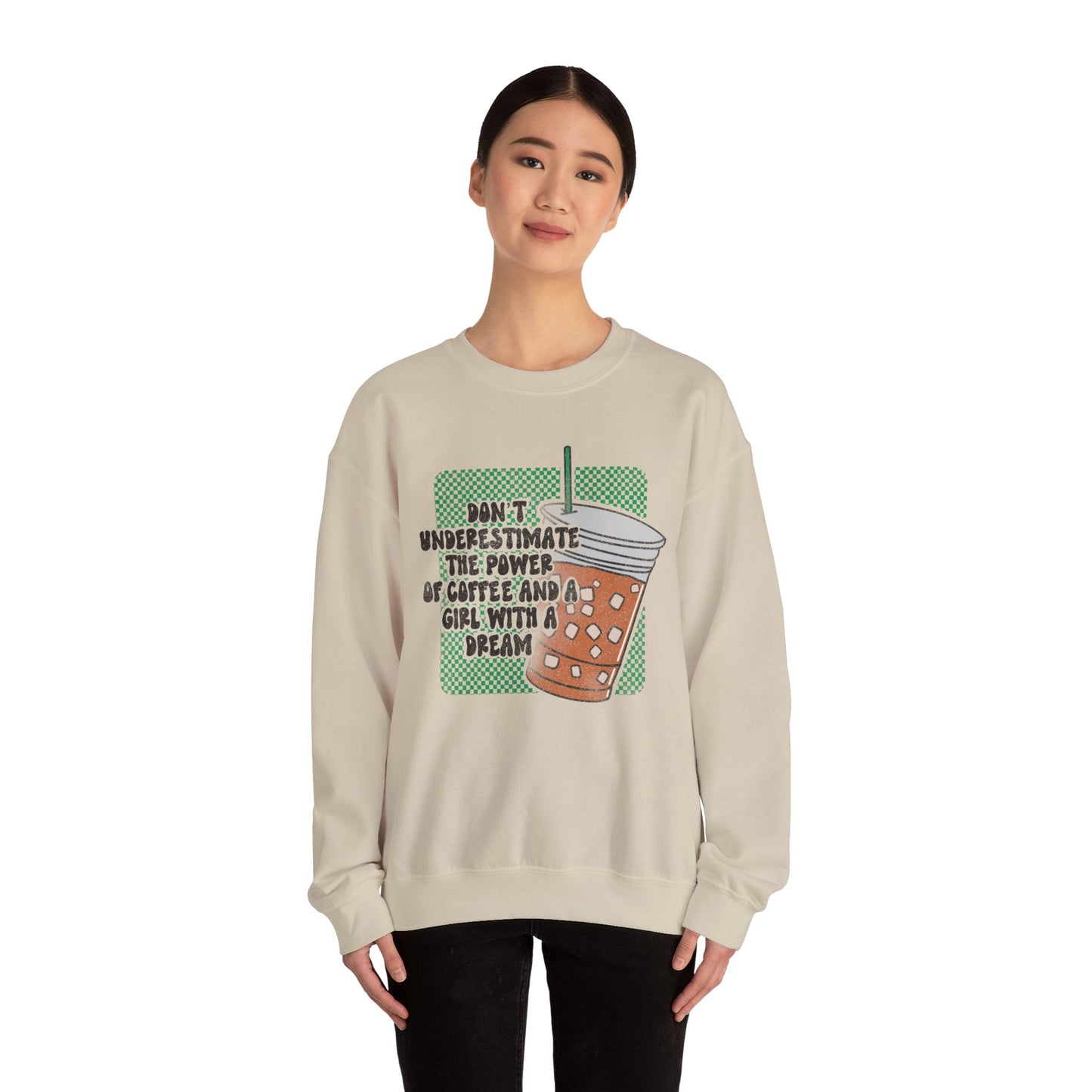 Inspiring Coffee Sweatshirt | Entrepreneur Apparel | Iced Coffee Pullover | Coffee Lover gift | Motivational Gift | Woman Owned Business