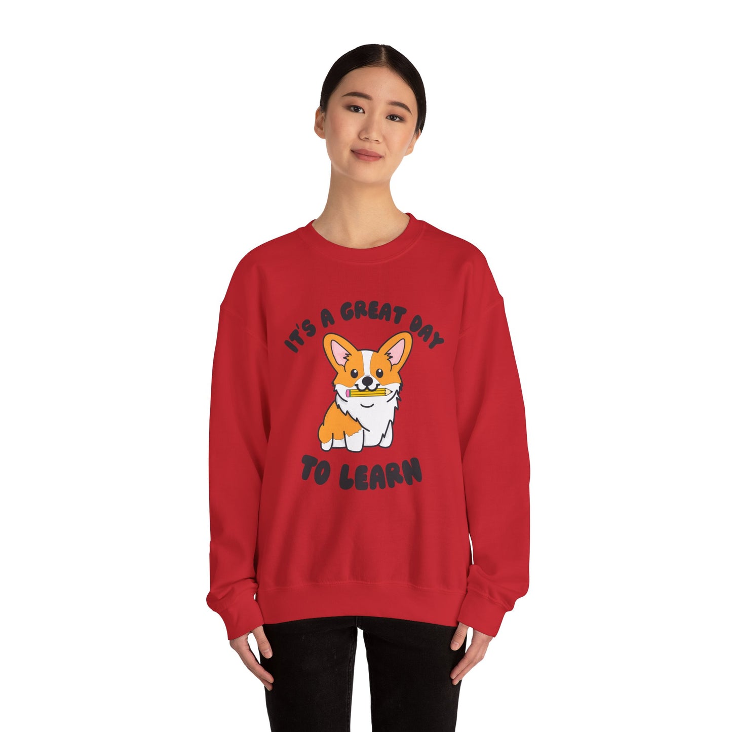 Corgi Teacher Pullover | Corgi School Teacher Sweatshirt | Apparel for Educators & Corgi Lovers | Teacher Gift | Elementary Teacher Sweater