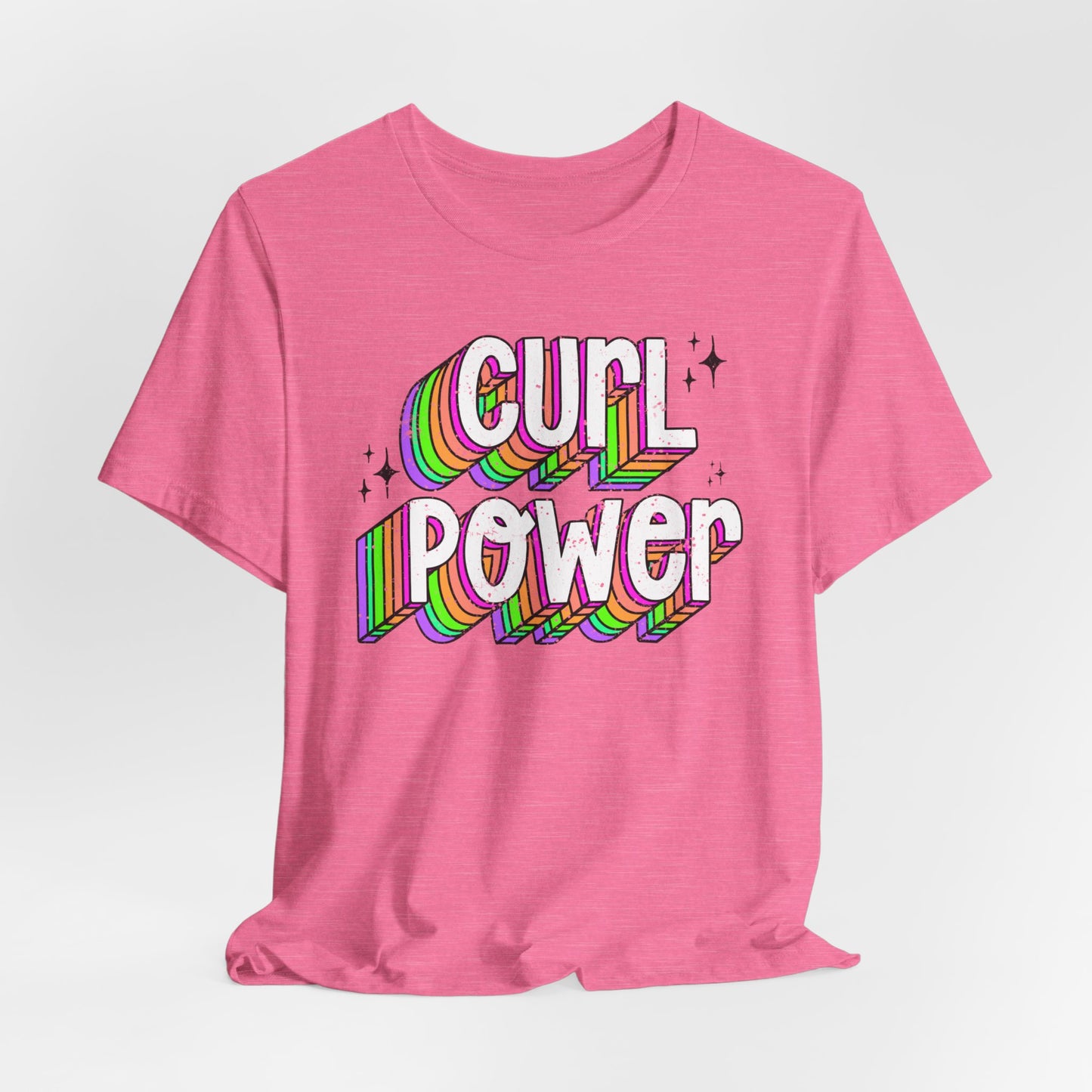 Curl Power Graphic Tee | Empowering T-Shirt for Curly and Natural Hair Women | Curly Hair Gifts | Curly Hairstylist Gift | Curly Girl Tee