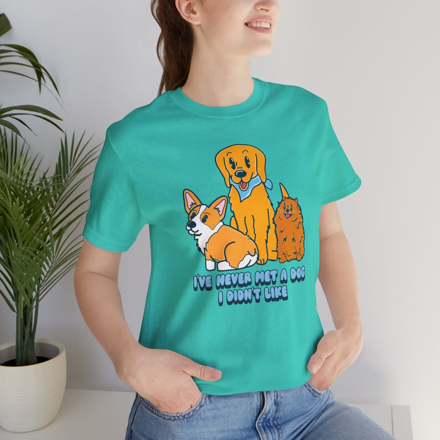 Dog Lover Graphic Tee | Cute Pet Owner Shirt | Dog Enthusiast Apparel | Gift for Dog Moms Dads | Veterinarian Gift | Golden Retriever Corgi