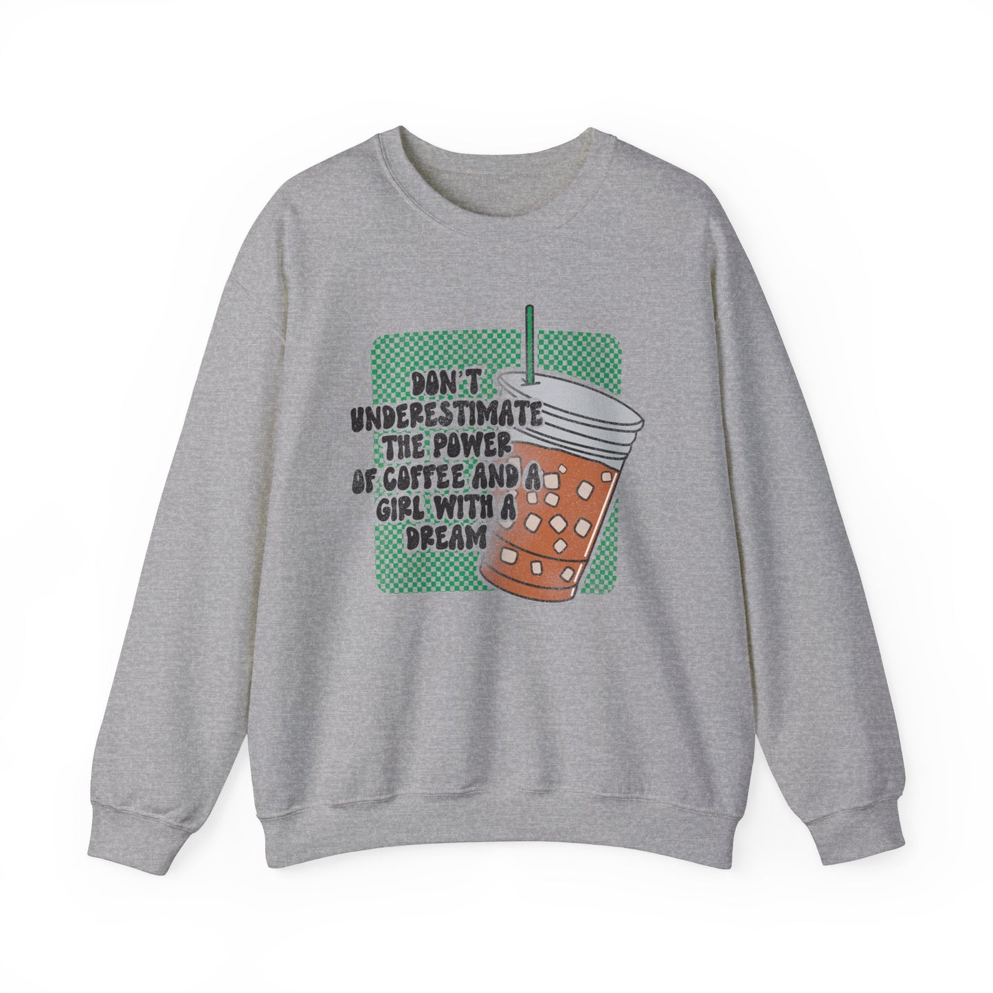 Inspiring Coffee Sweatshirt | Entrepreneur Apparel | Iced Coffee Pullover | Coffee Lover gift | Motivational Gift | Woman Owned Business