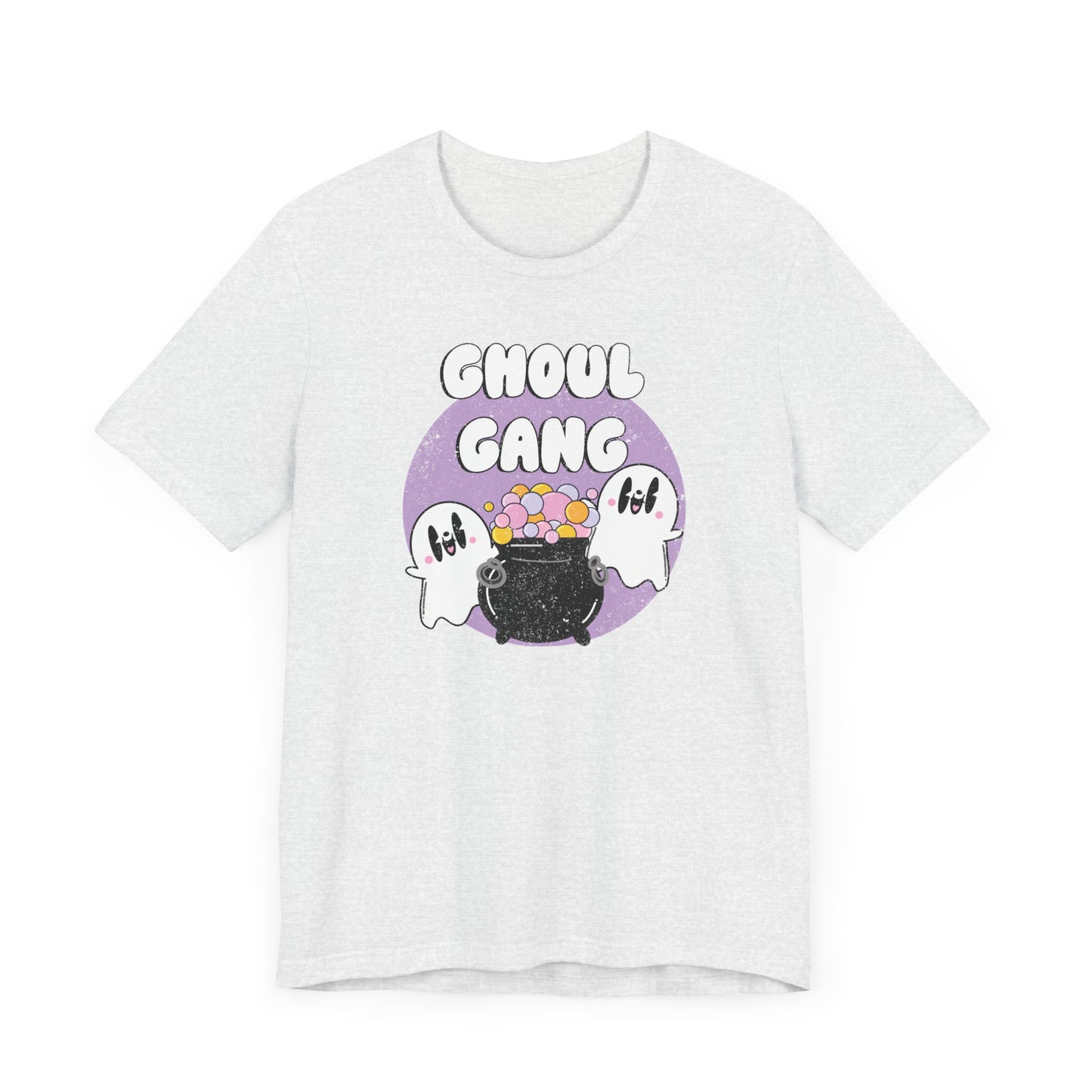 Ghoul Gang Retro Ghost Halloween Unisex Fit Graphic Tee | Ladies Fall T-Shirt