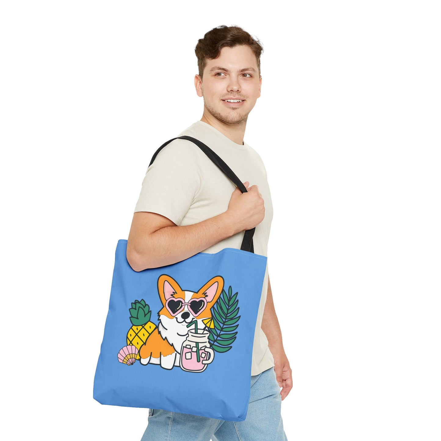 Corgi Beach Bag | Pembroke Welsh Corgi Tote Bag | Corgi Dog Tote Bag | Beach Dog Bag | Pool Dog Bag