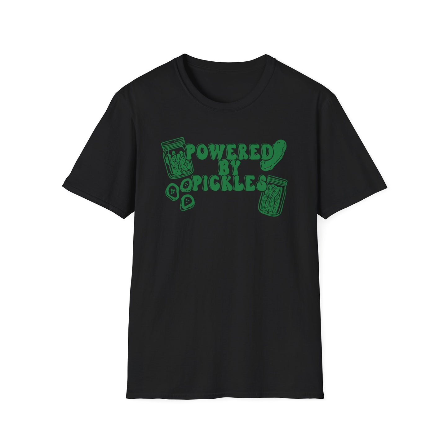 Powered by Pickles Unisex Fit Adult Size Graphic Tee