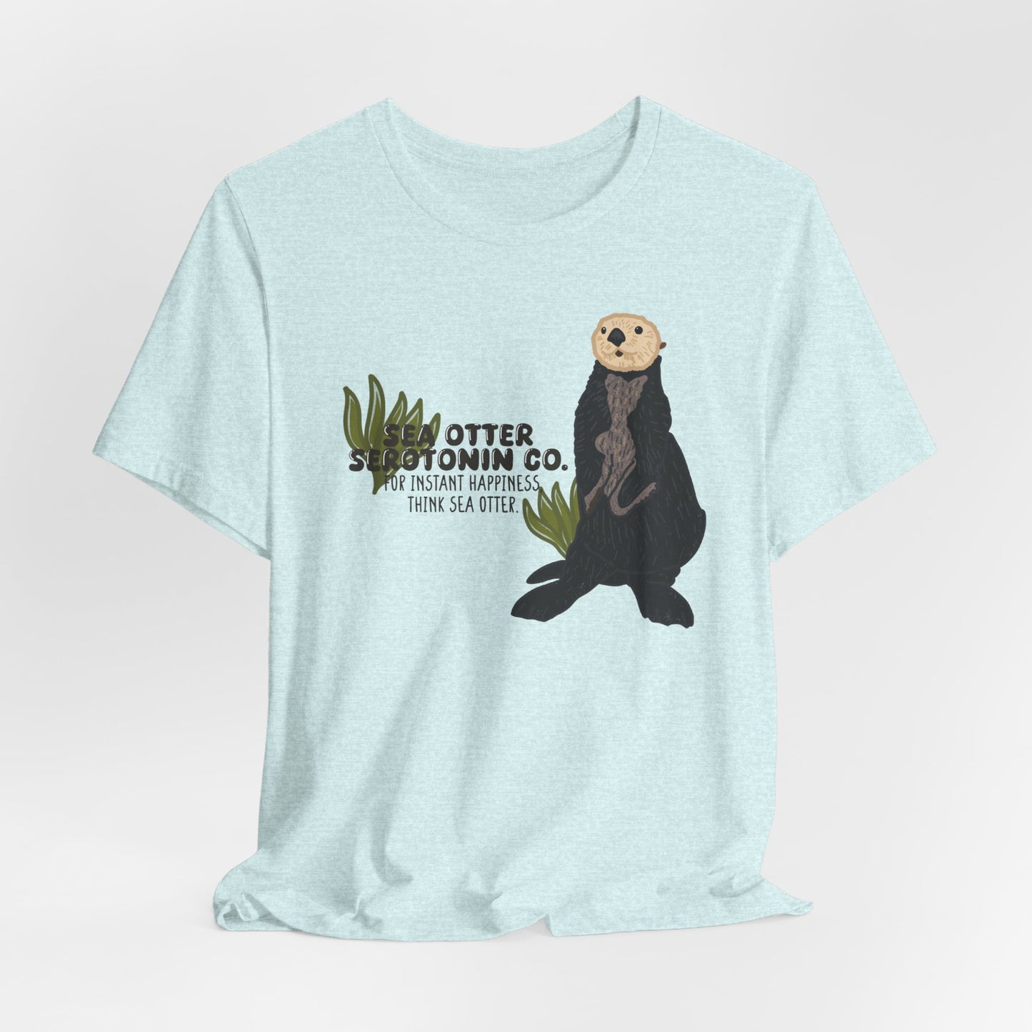 Sea Otter Graphic Tee - Cute Ocean Animal T-Shirt, Wildlife Lover Gift, Nature Inspired Shirt, Beach Theme Apparel