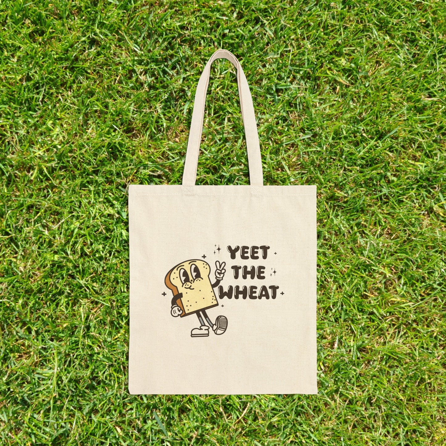 Yeet the Wheat Gluten Free Cotton Canvas Tote Bag | Celiac Awareness | Gluten Intolerance