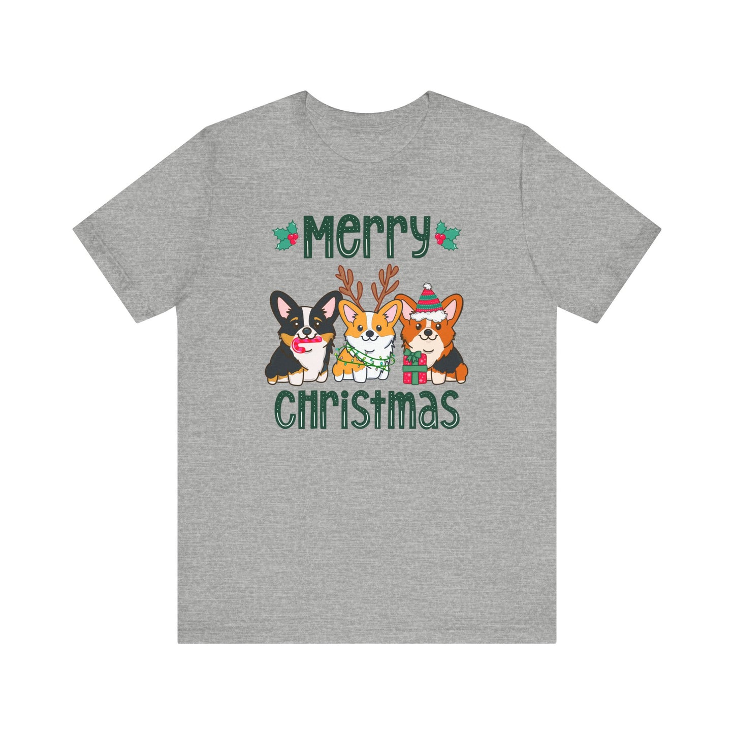 Christmas Corgi Dog T-shirt | Dog Christmas Shirt | Matching Christmas Tee | Ladies Christmas | Family Christmas Holiday Shirt | Corgi Tee