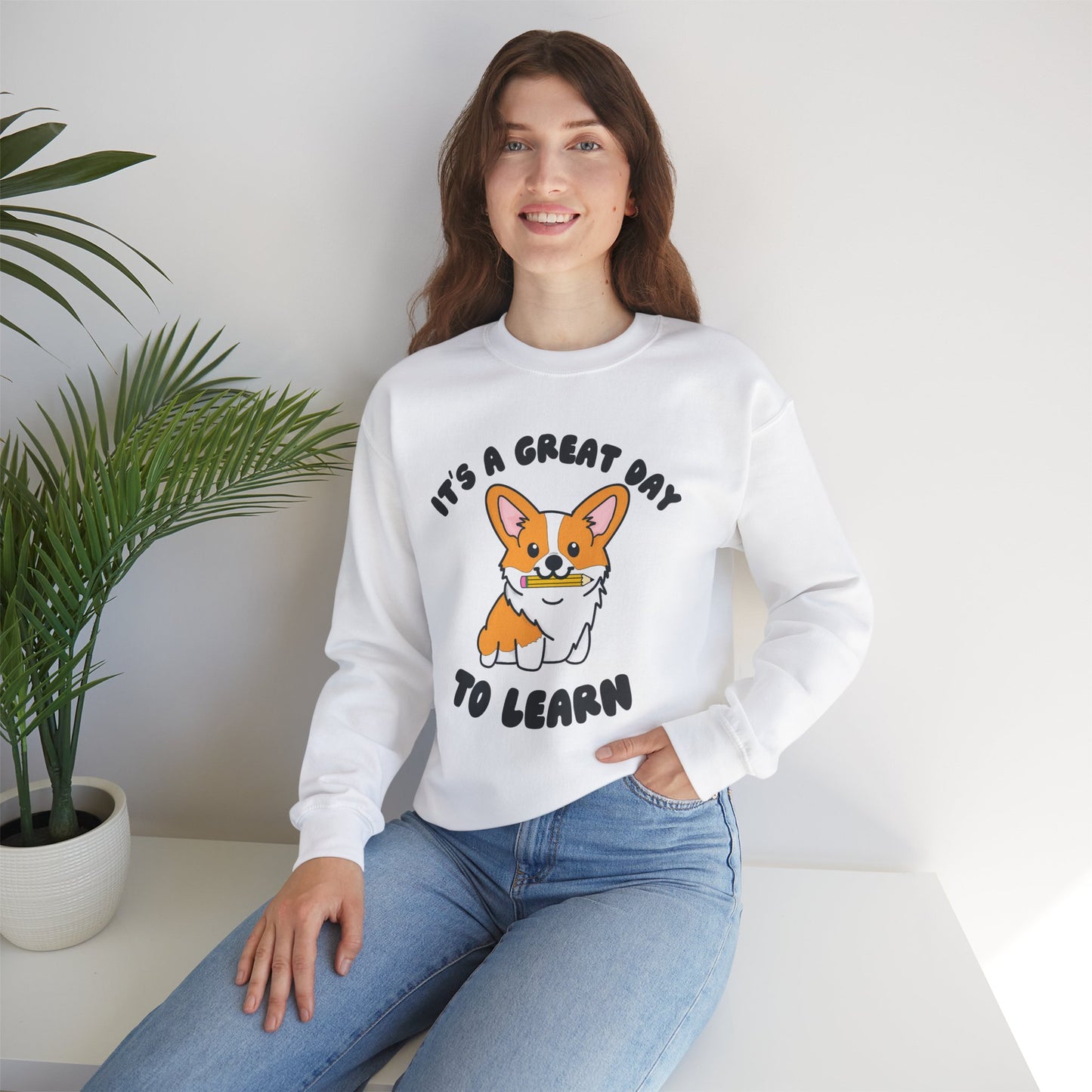 Corgi Teacher Pullover | Corgi School Teacher Sweatshirt | Apparel for Educators & Corgi Lovers | Teacher Gift | Elementary Teacher Sweater