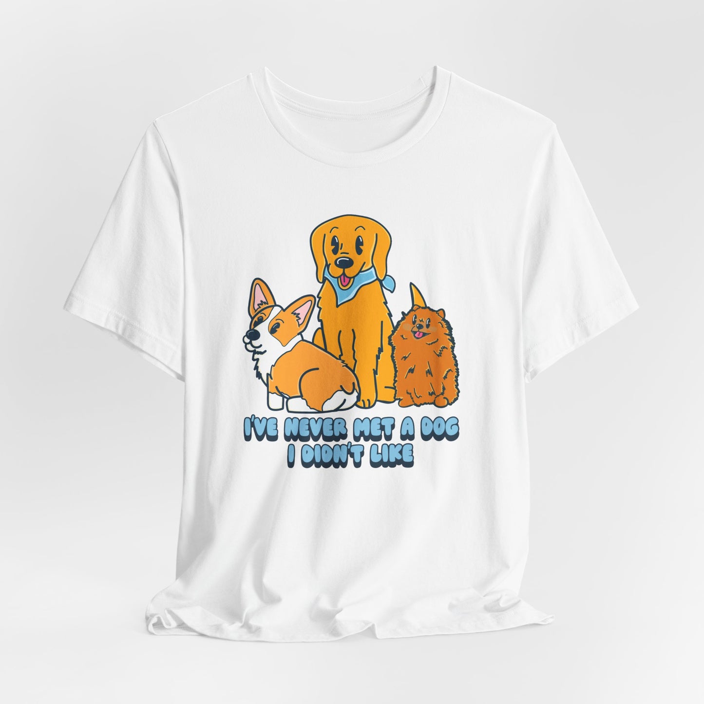 Dog Lover Graphic Tee | Cute Pet Owner Shirt | Dog Enthusiast Apparel | Gift for Dog Moms Dads | Veterinarian Gift | Golden Retriever Corgi