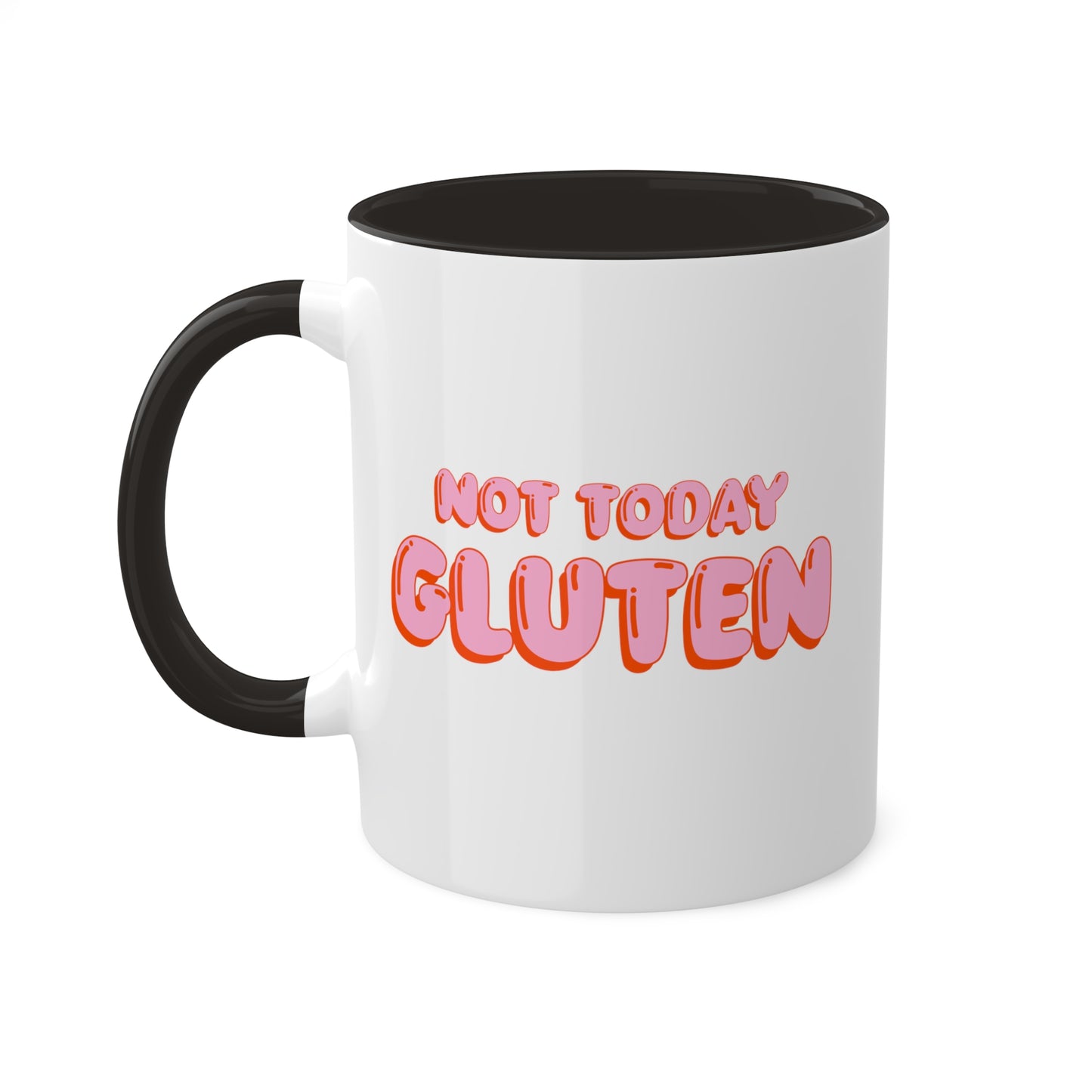 Not Today Gluten Coffee Mug - Funny Gluten-Free Quote Cup, Humorous Foodie Gift, Celiac Awareness Mug, Novelty Ceramic Tea Mug