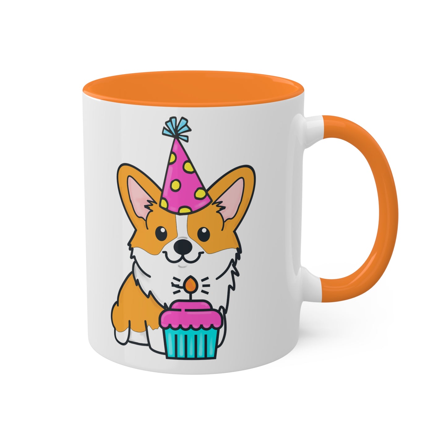 Birthday Corgi Cupcake Coffee Mug | Pembroke Welsh Corgi | Corgi Owner Gifts | Birthday Dog Gift | Corgi Kitchenware | Cute Dog Mug | Dog