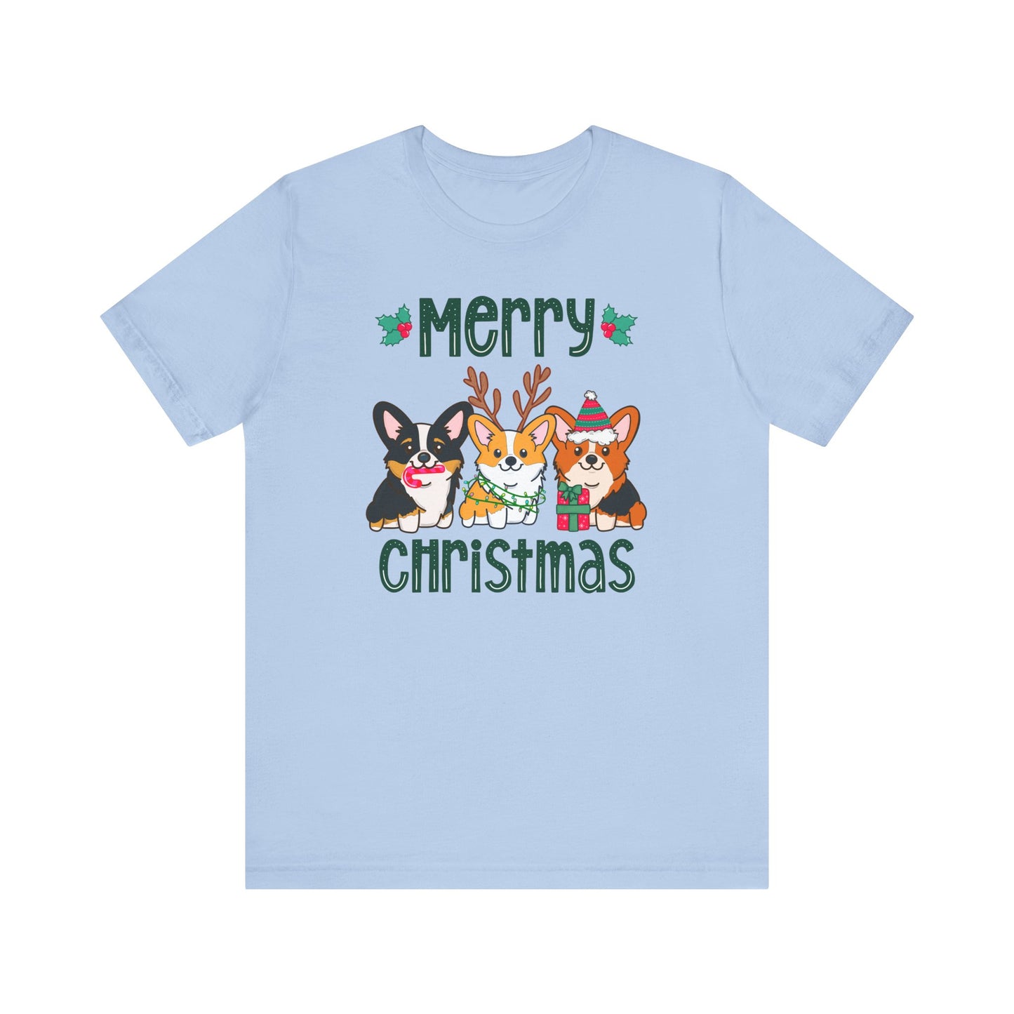 Christmas Corgi Dog T-shirt | Dog Christmas Shirt | Matching Christmas Tee | Ladies Christmas | Family Christmas Holiday Shirt | Corgi Tee