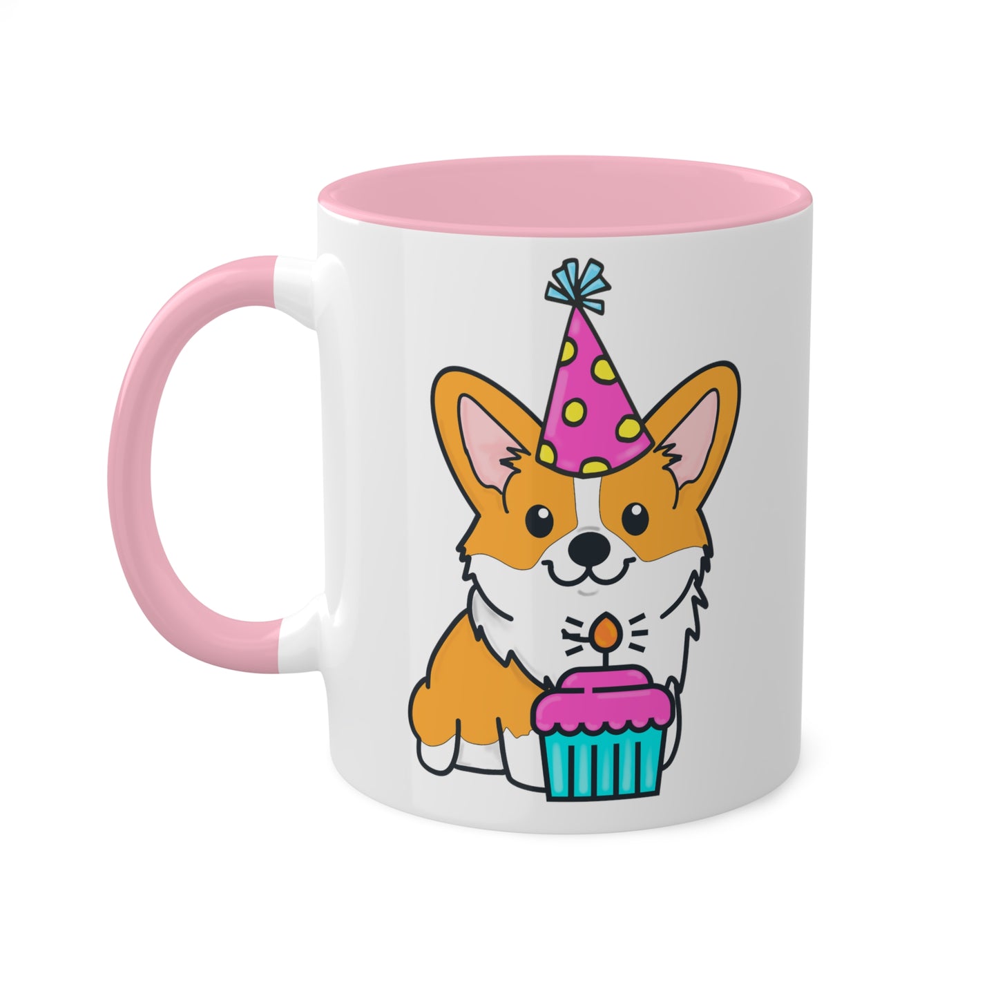 Birthday Corgi Cupcake Coffee Mug | Pembroke Welsh Corgi | Corgi Owner Gifts | Birthday Dog Gift | Corgi Kitchenware | Cute Dog Mug | Dog