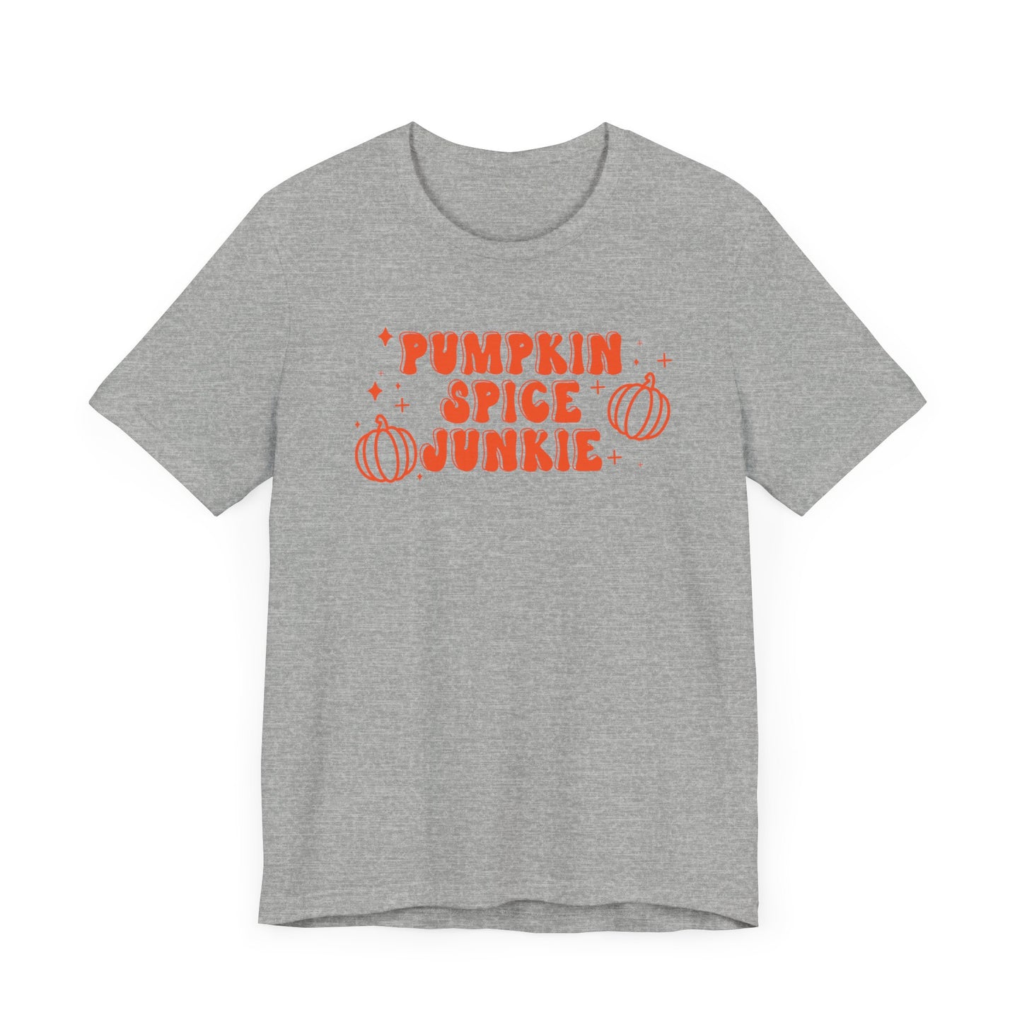 Pumpkin Spice Junkie Fall Coffee Graphic Tee | Fall Adult Unisex Fit T-Shirt