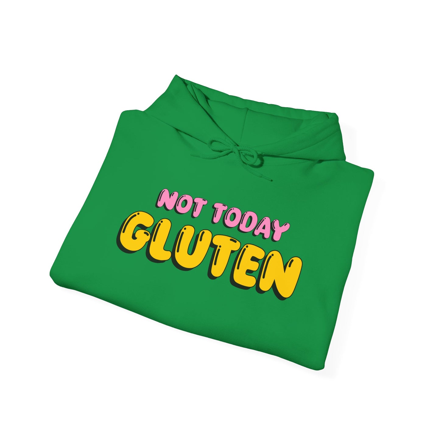 Not Today Gluten Hooded Sweatshirt - Funny Gluten-Free Shirt, Humorous Foodie Apparel, Celiac Awareness Hoodie, Cozy Unisex Pullover